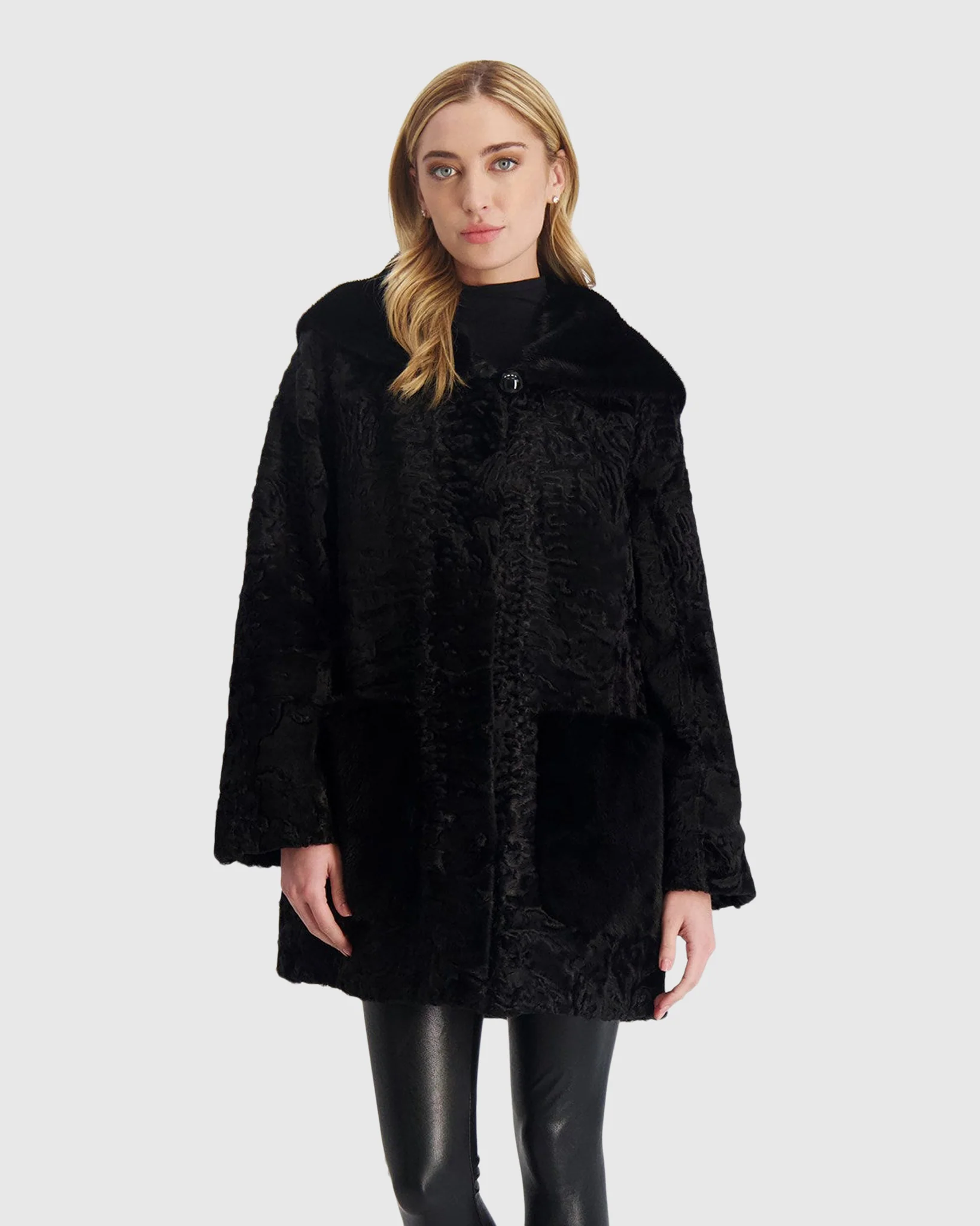 PERSIAN PARKA WITH MINK TRIM