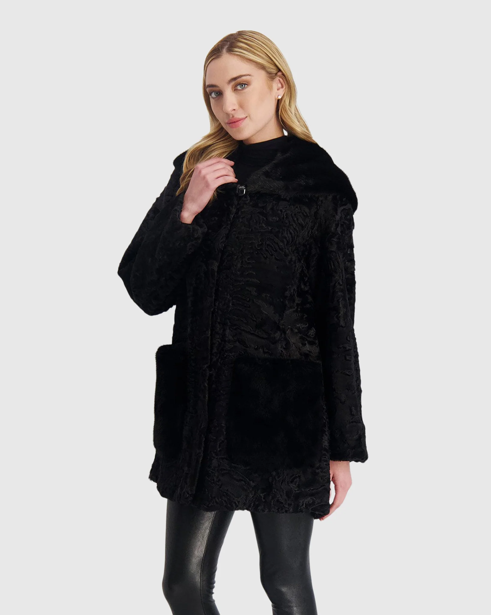 PERSIAN PARKA WITH MINK TRIM - Image 3