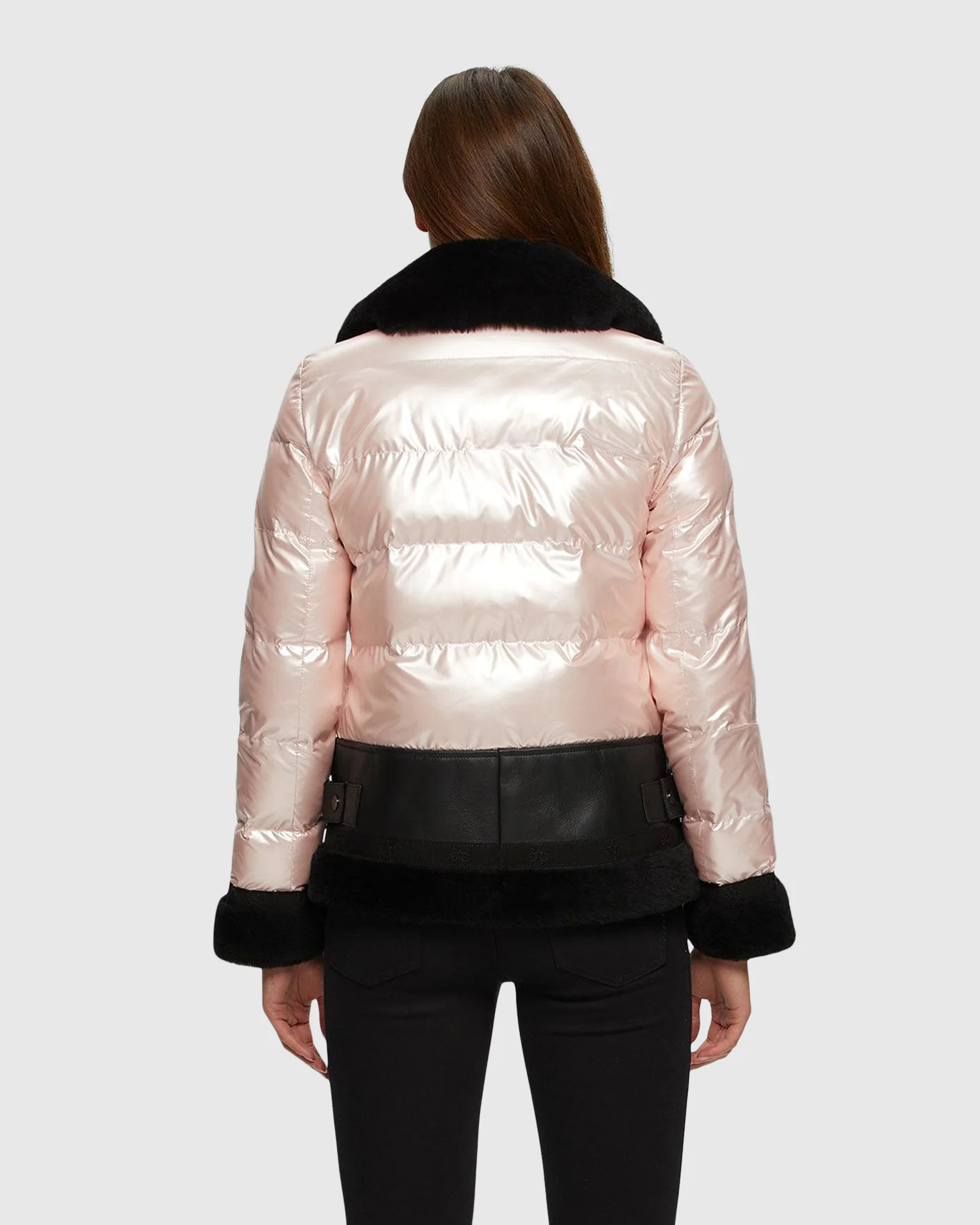 QUILTED JACKET WITH MERINO SHEARLING LAMB TRIM - Image 11