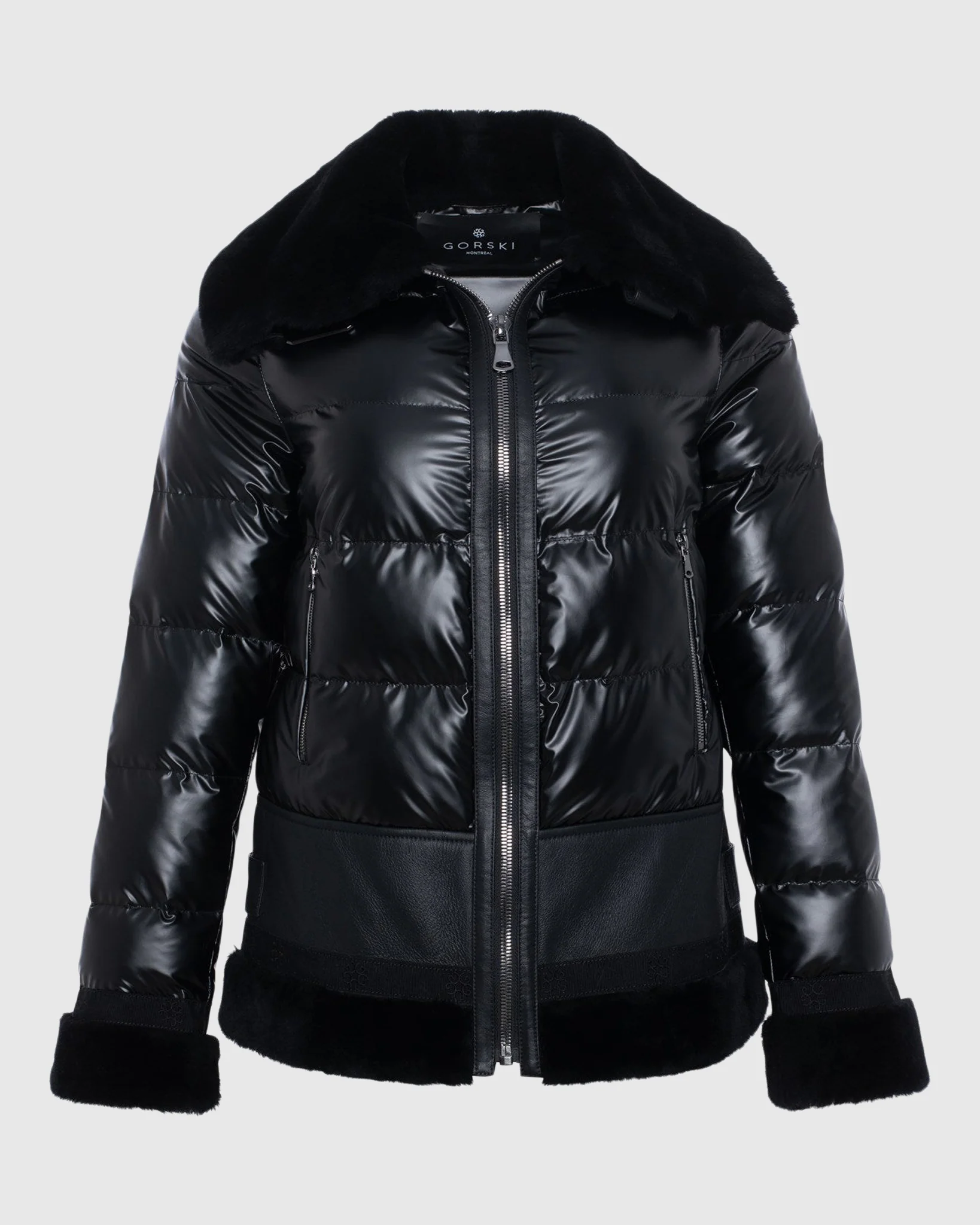 QUILTED JACKET WITH MERINO SHEARLING LAMB TRIM - Image 16