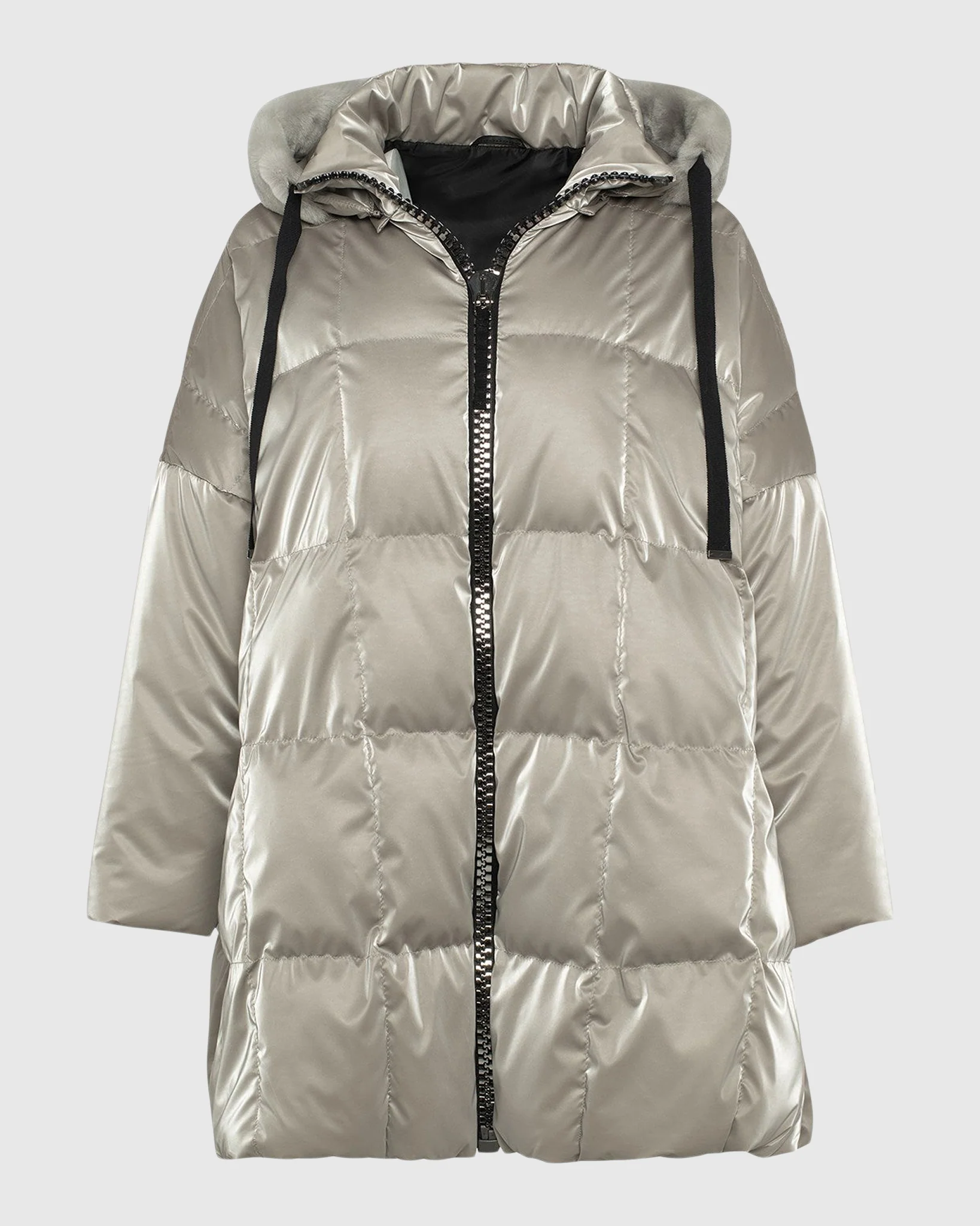 Quilted Parka With Select Shearling Lamb Hood Trim - Image 13