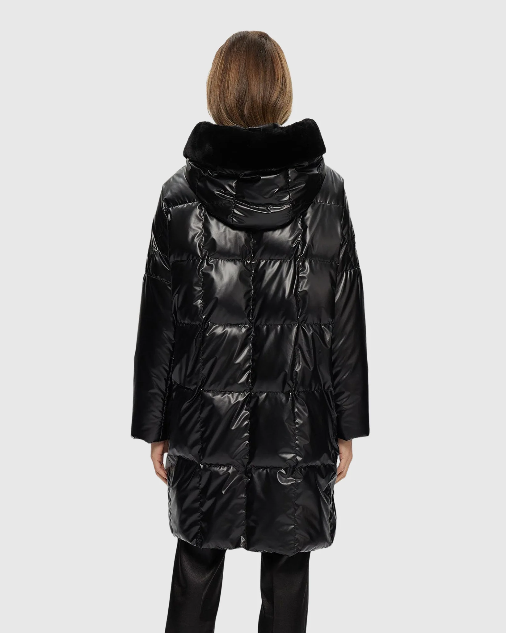 Quilted Parka With Select Shearling Lamb Hood Trim - Image 7