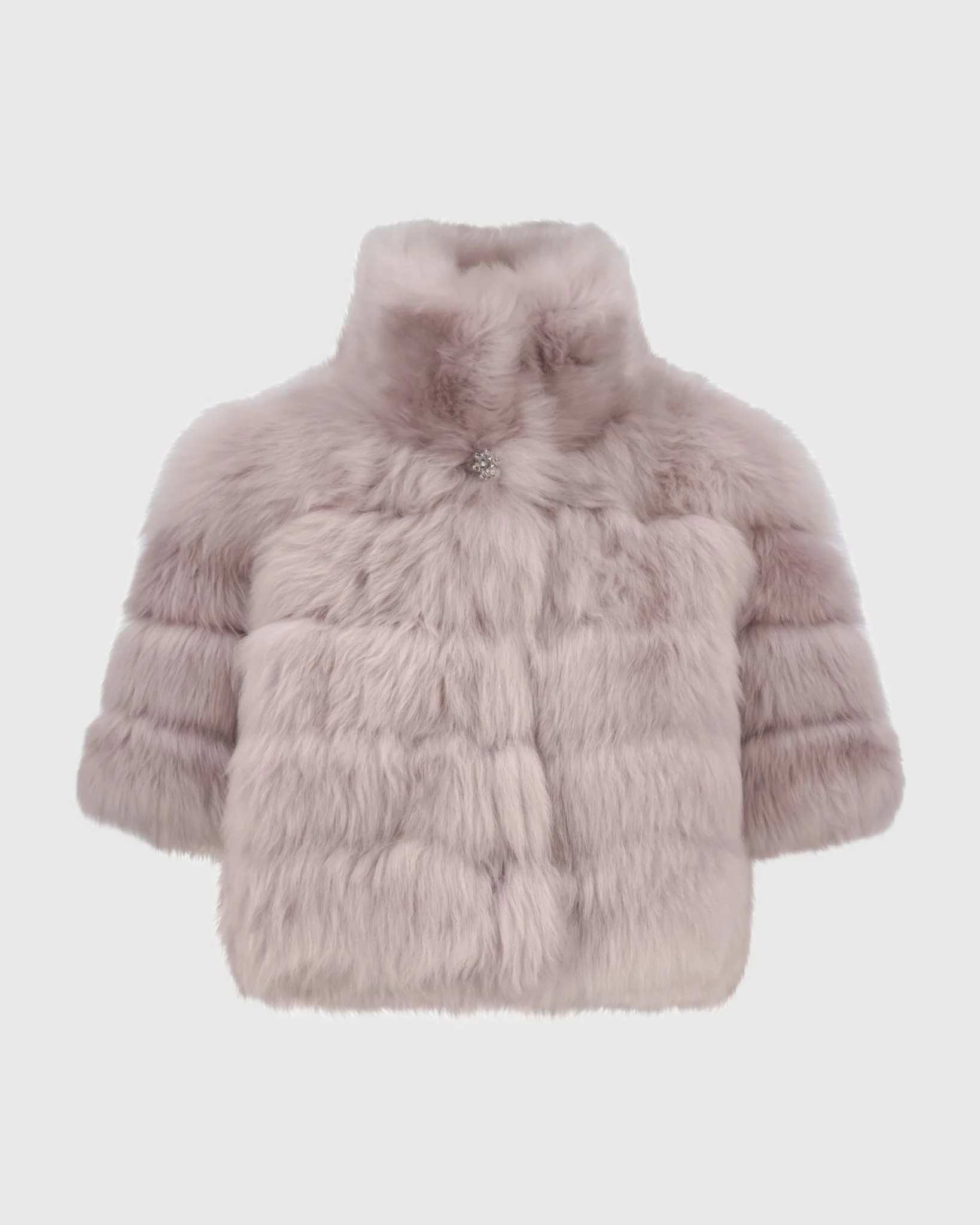 Reversible Merinillo Shearling Lamb Bolero With Cropped Sleeves - Image 31