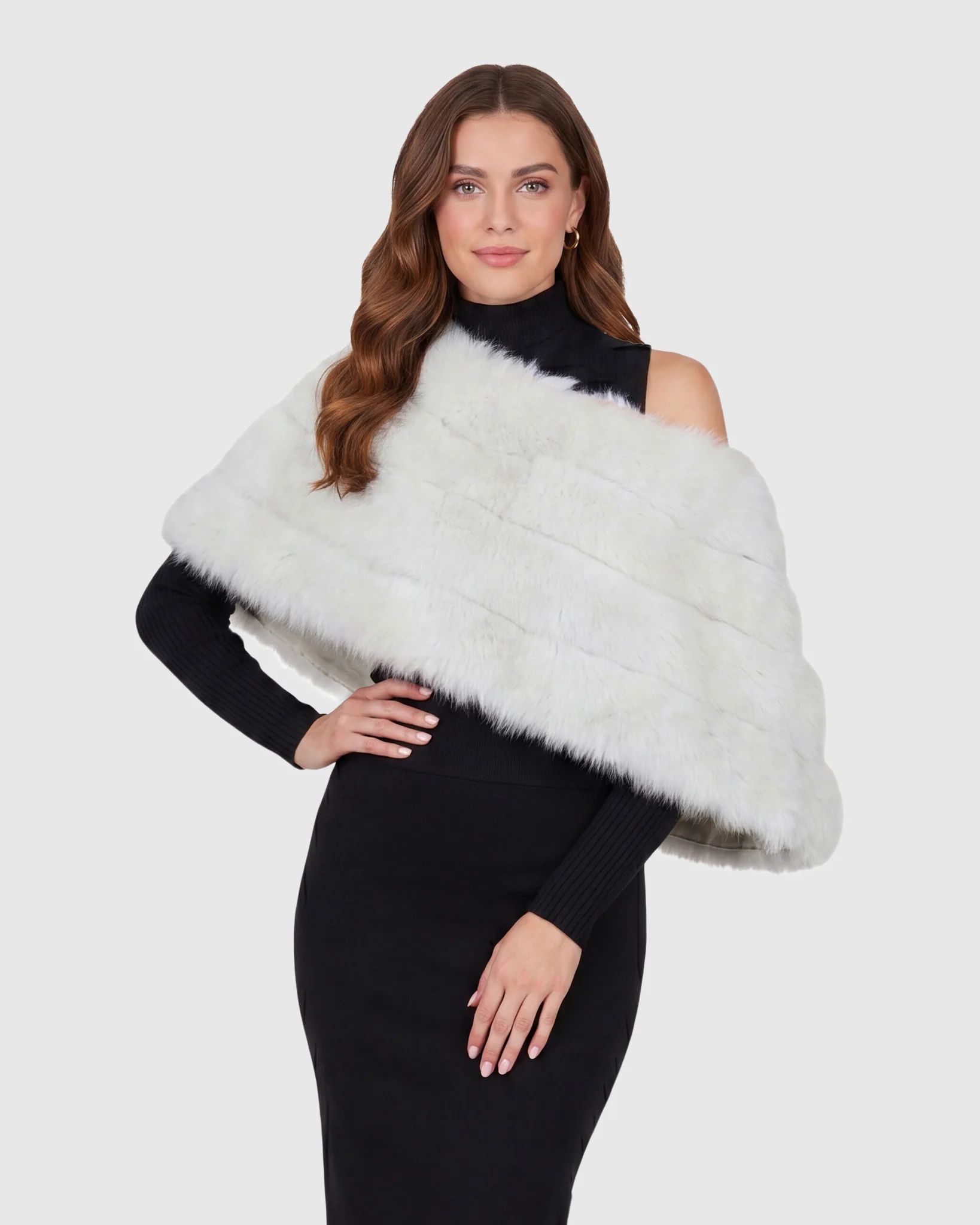 Reversible Merinillo Shearling Lamb Cape