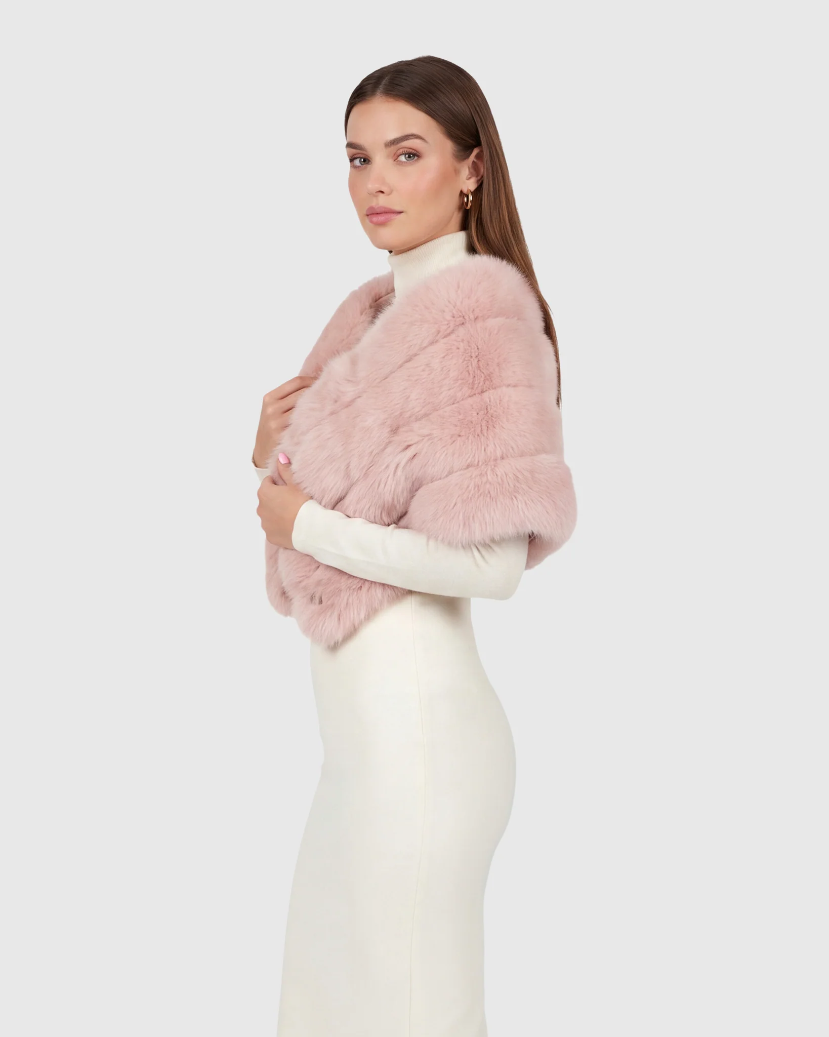 Reversible Merinillo Shearling Lamb Cape - Image 7