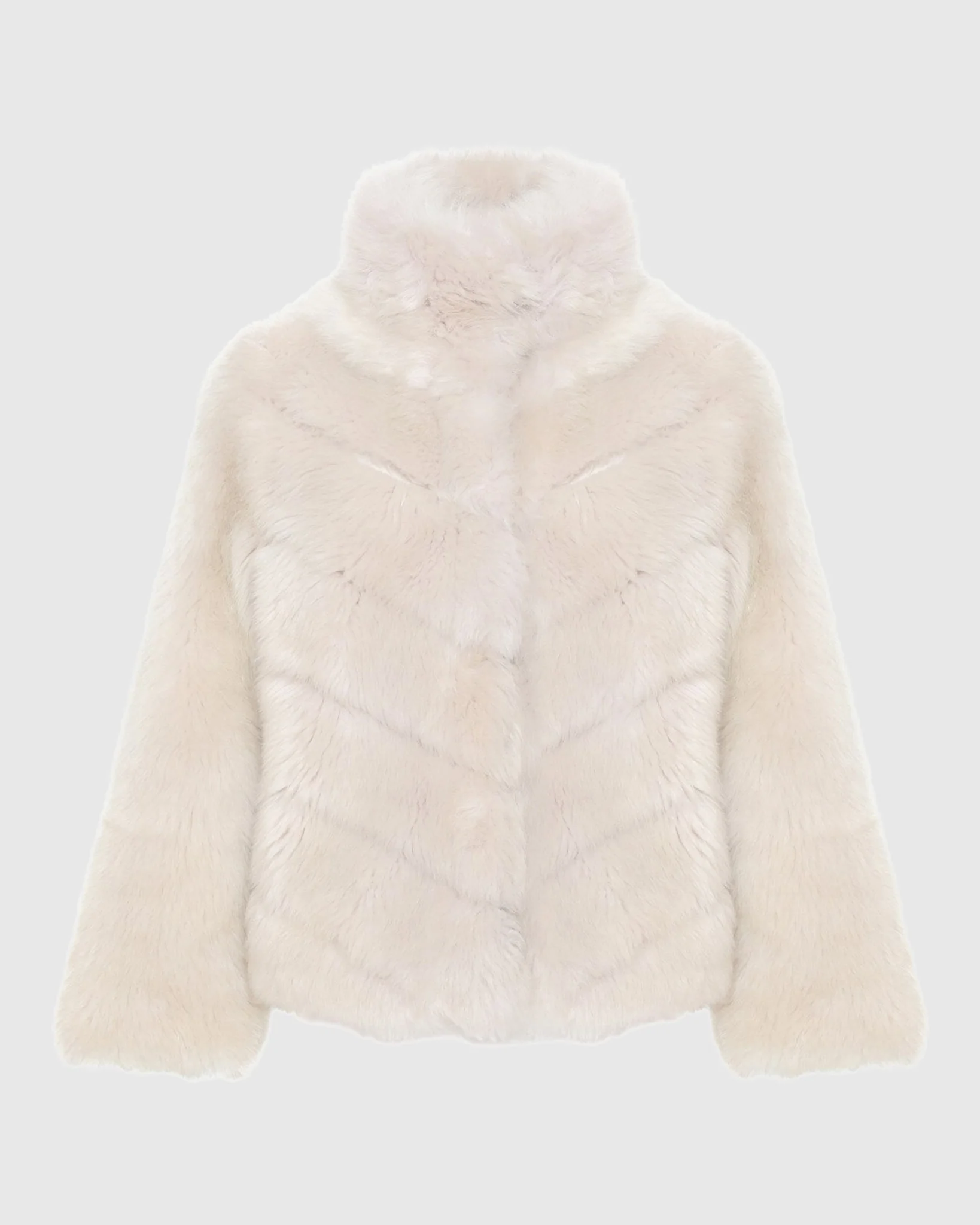 Reversible Merinillo Shearling Lamb Chevron Jacket With Horizontal Bottom - Image 15
