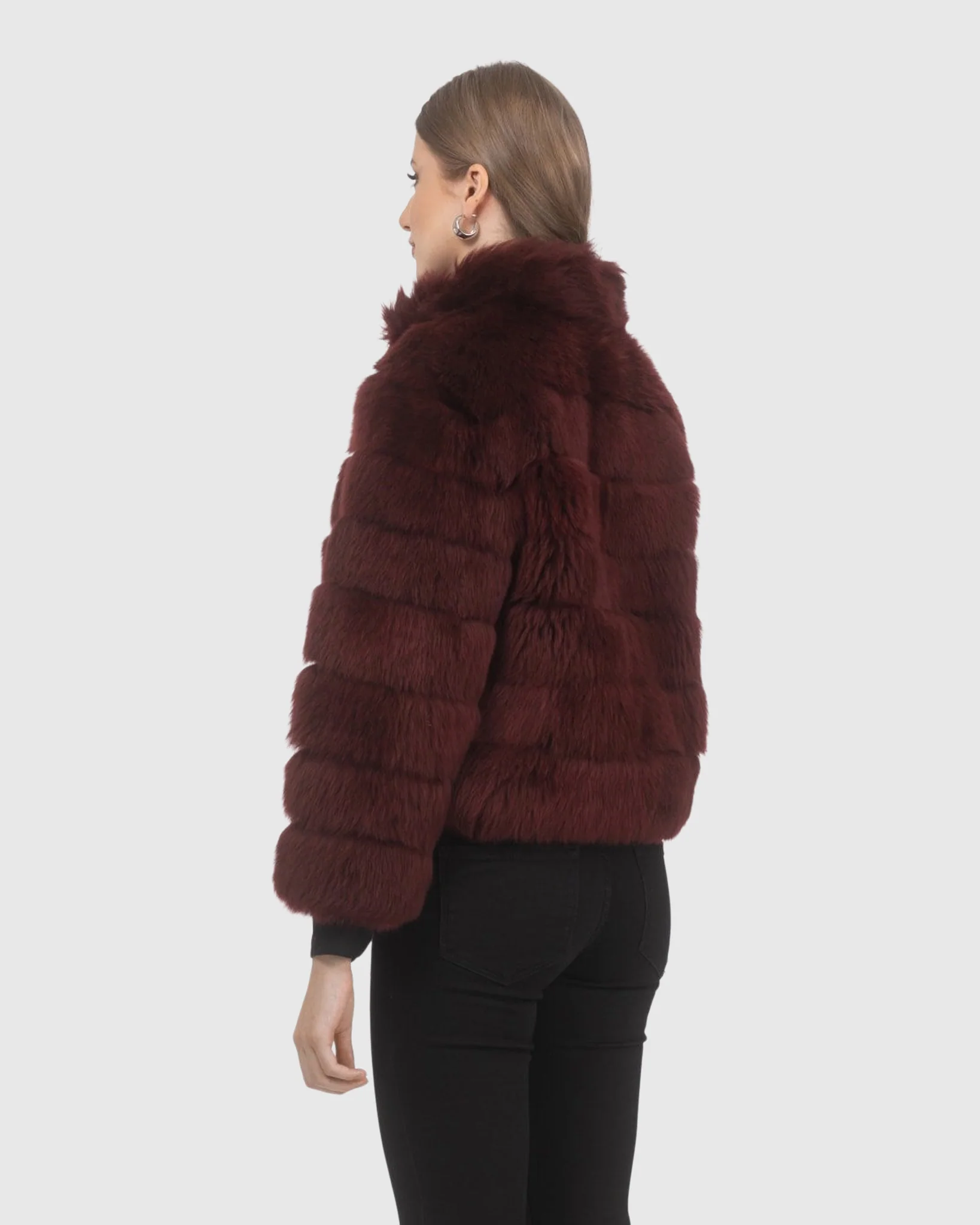 Reversible Merinillo Shearling Lamb Jacket With Cropped Sleeves - Image 10