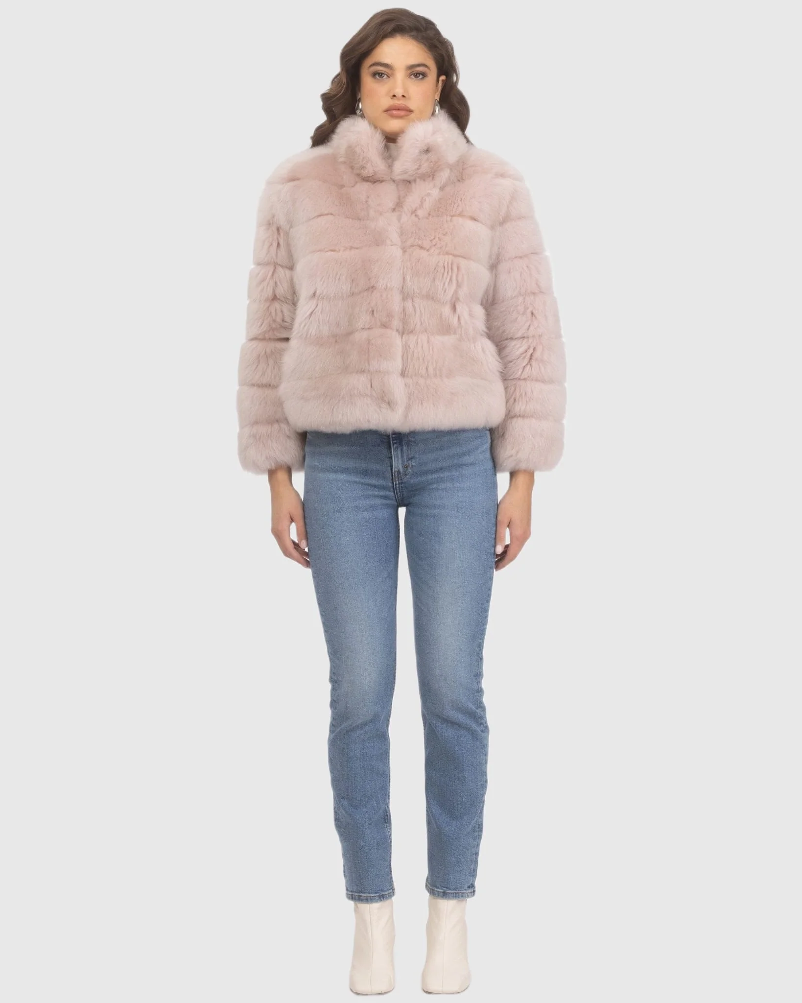 Reversible Merinillo Shearling Lamb Jacket With Cropped Sleeves - Image 2