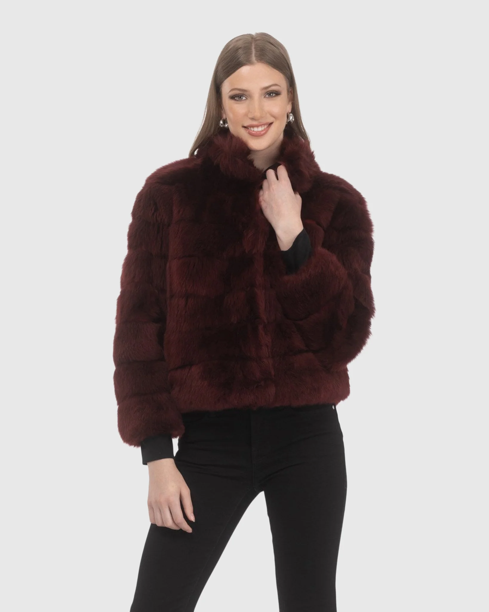 Reversible Merinillo Shearling Lamb Jacket With Cropped Sleeves - Image 5
