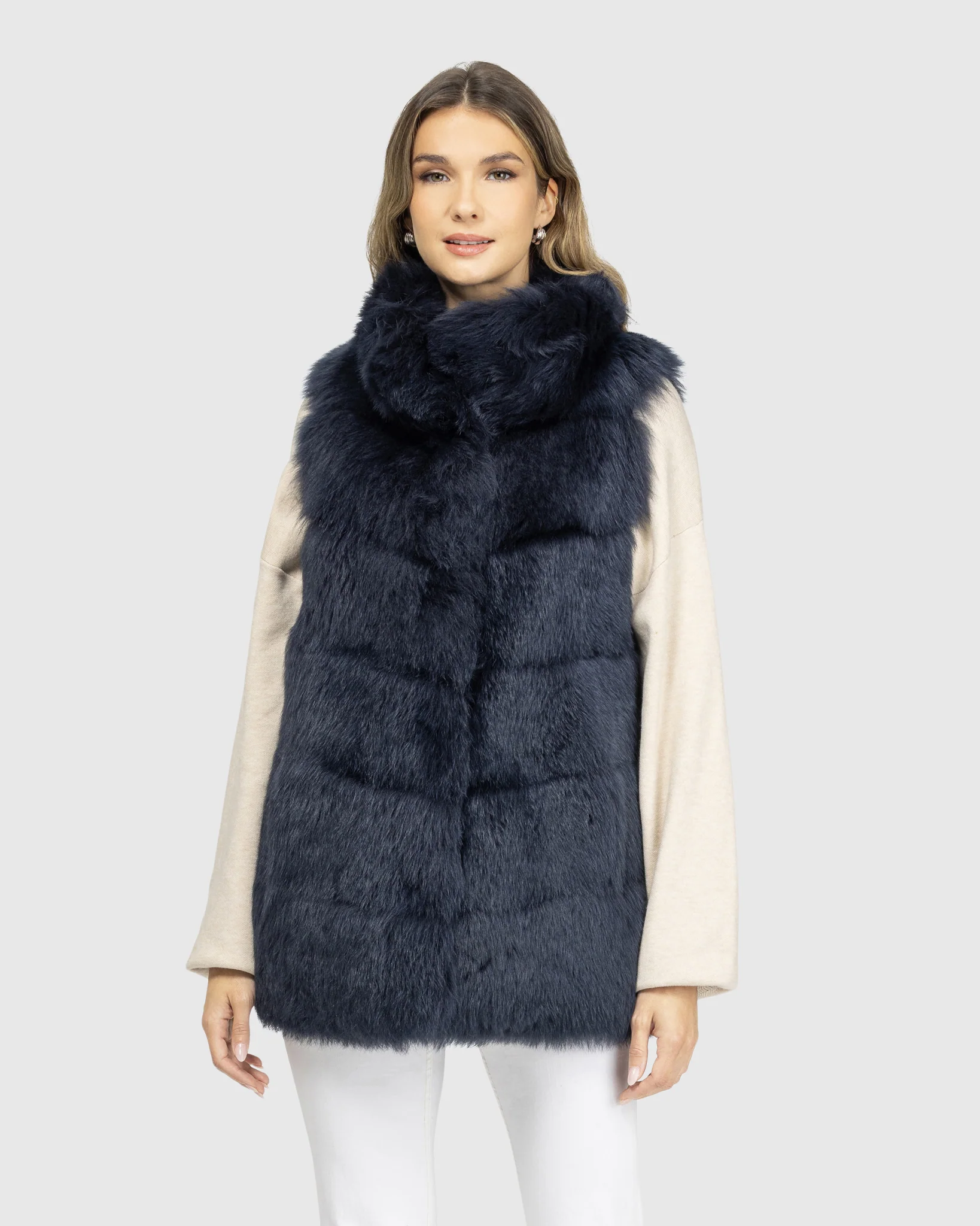 Reversible Merinillo Shearling Lamb Vest - Image 12