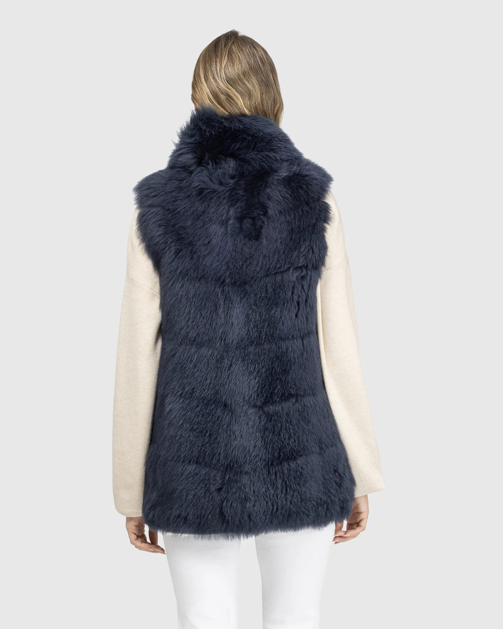Reversible Merinillo Shearling Lamb Vest - Image 13