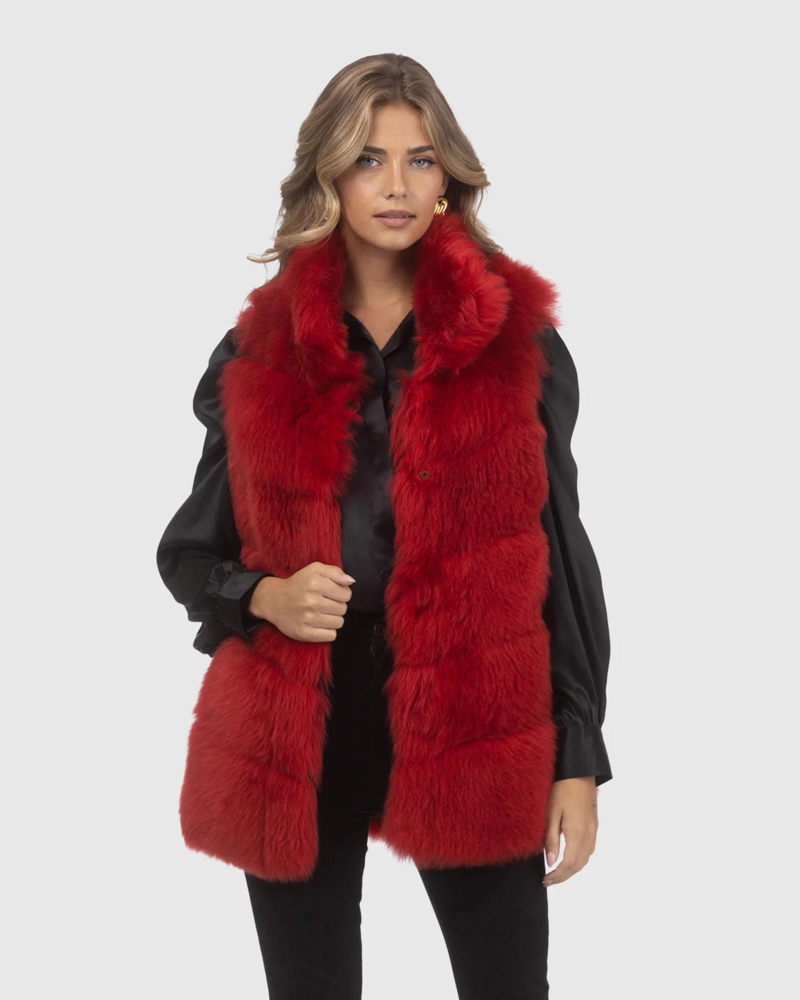 Reversible Merinillo Shearling Lamb Vest - Image 20