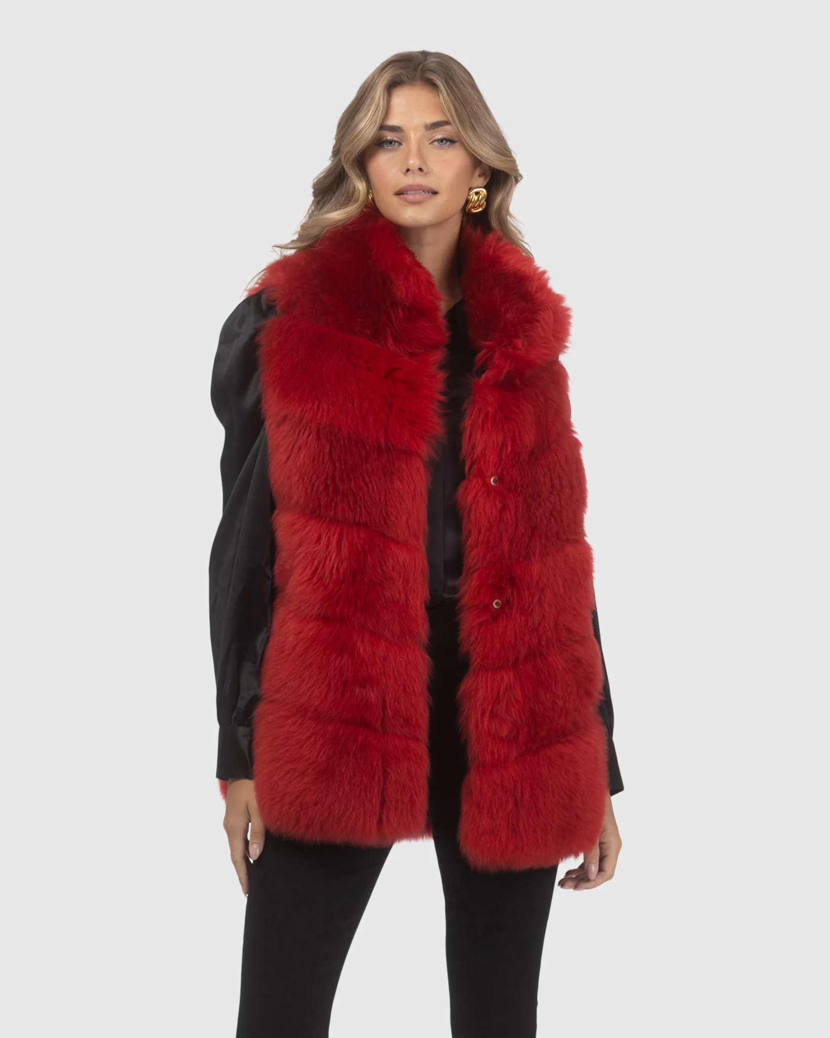 Reversible Merinillo Shearling Lamb Vest - Image 22