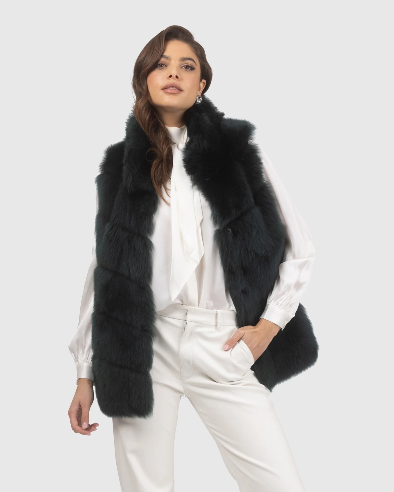 Reversible Merinillo Shearling Lamb Vest - Image 25