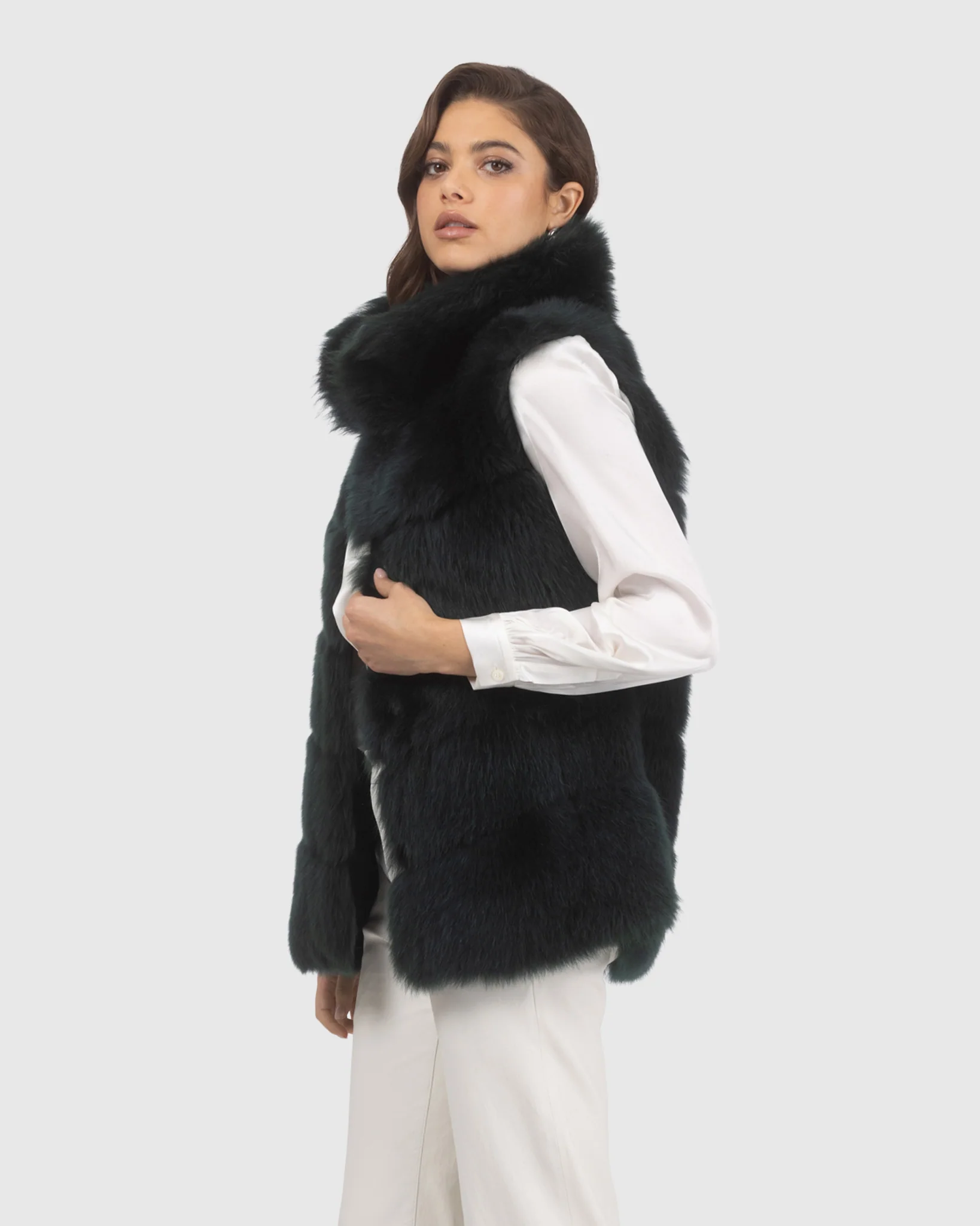 Reversible Merinillo Shearling Lamb Vest - Image 26