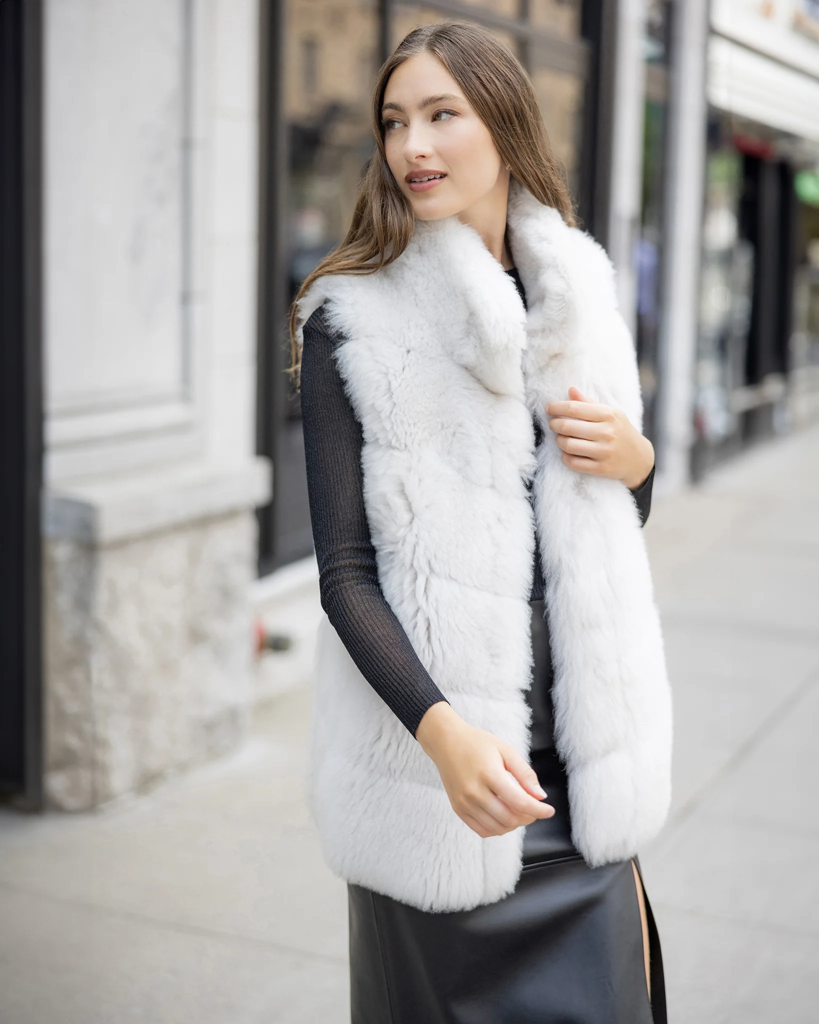 Reversible Merinillo Shearling Lamb Vest - Image 16