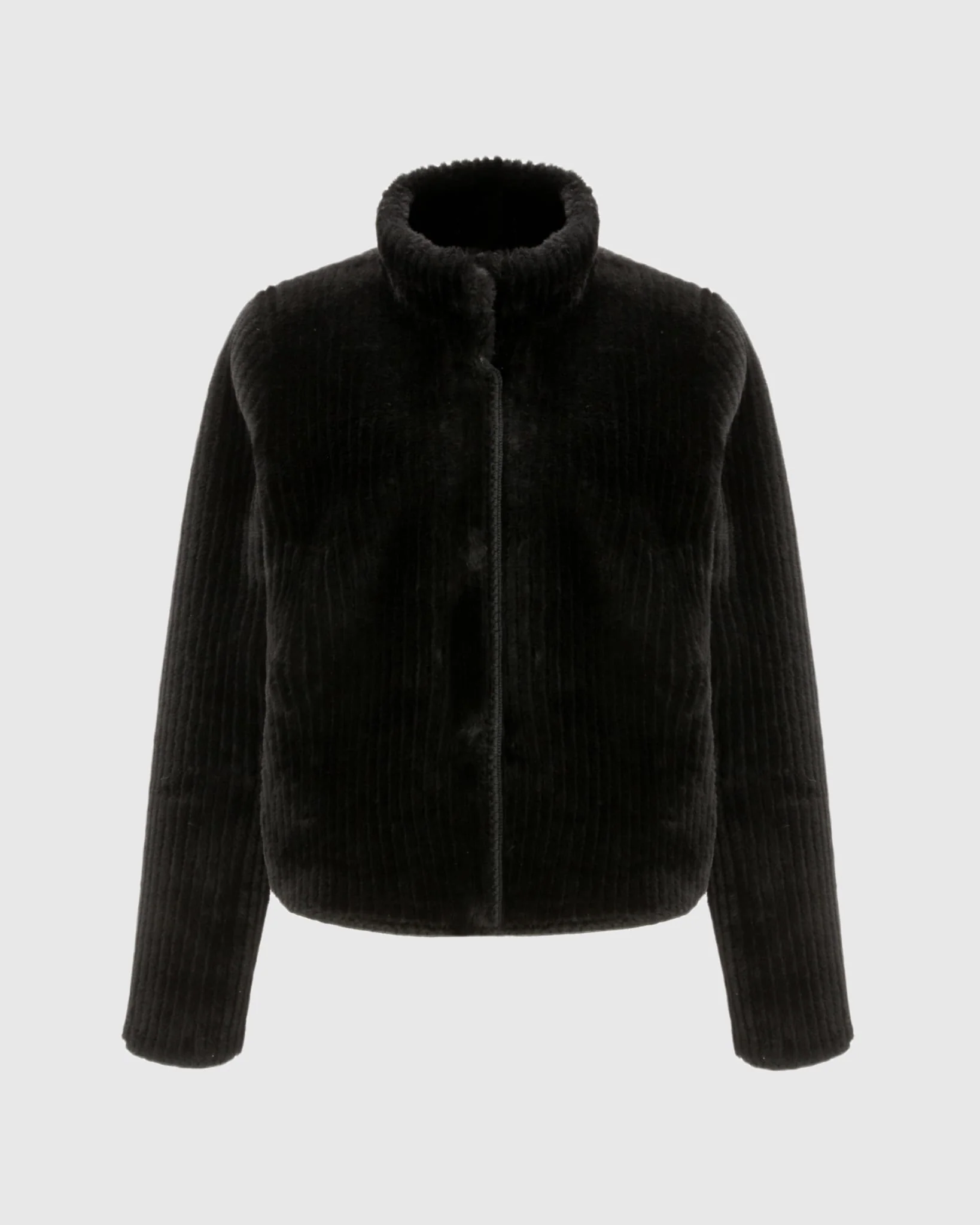 Reversible Merino Grooved Shearling Lamb Jacket With Embroidered Trim - Image 16