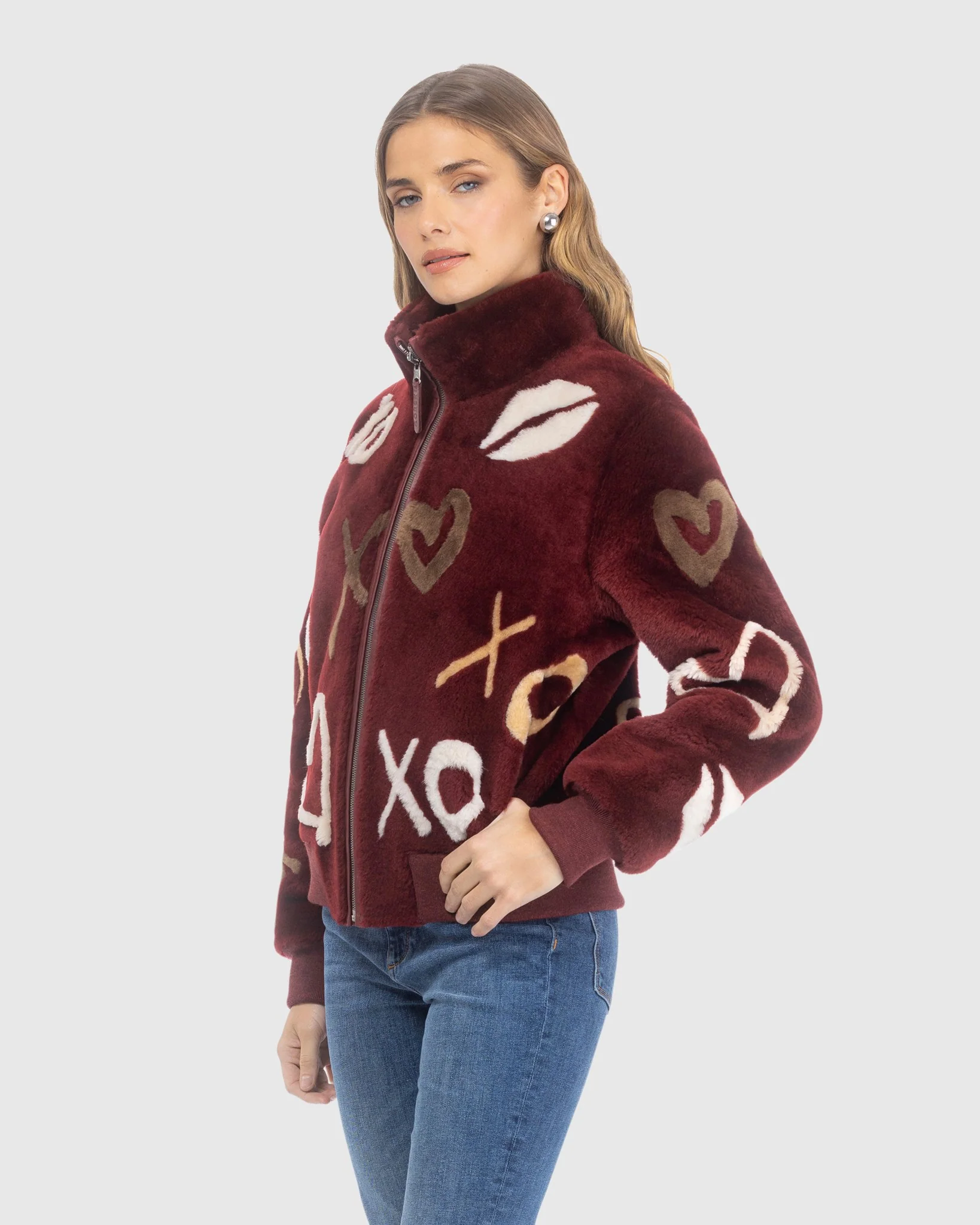 Reversible Merino Shearing Lamb Bomber Jacket