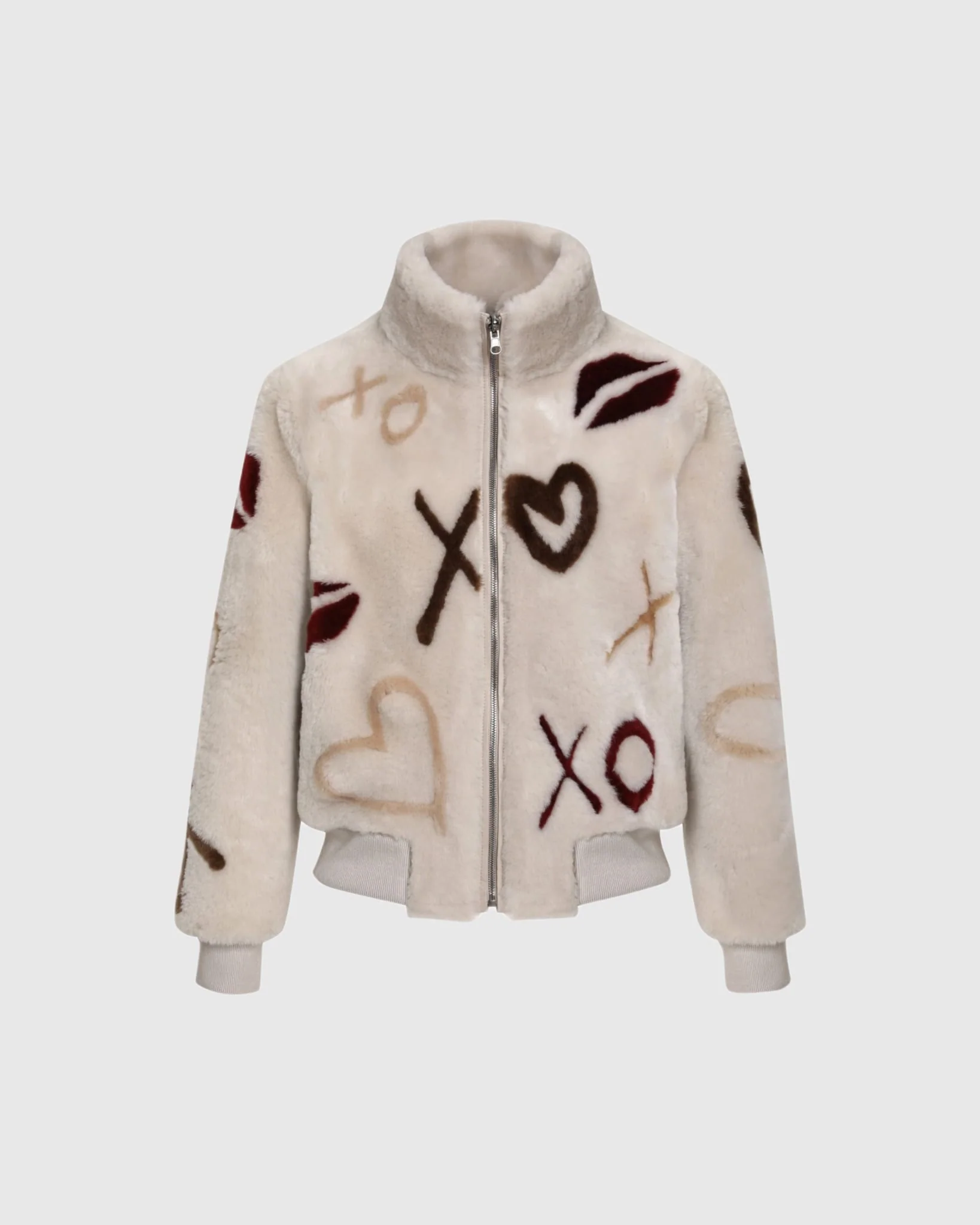 Reversible Merino Shearing Lamb Bomber Jacket - Image 15