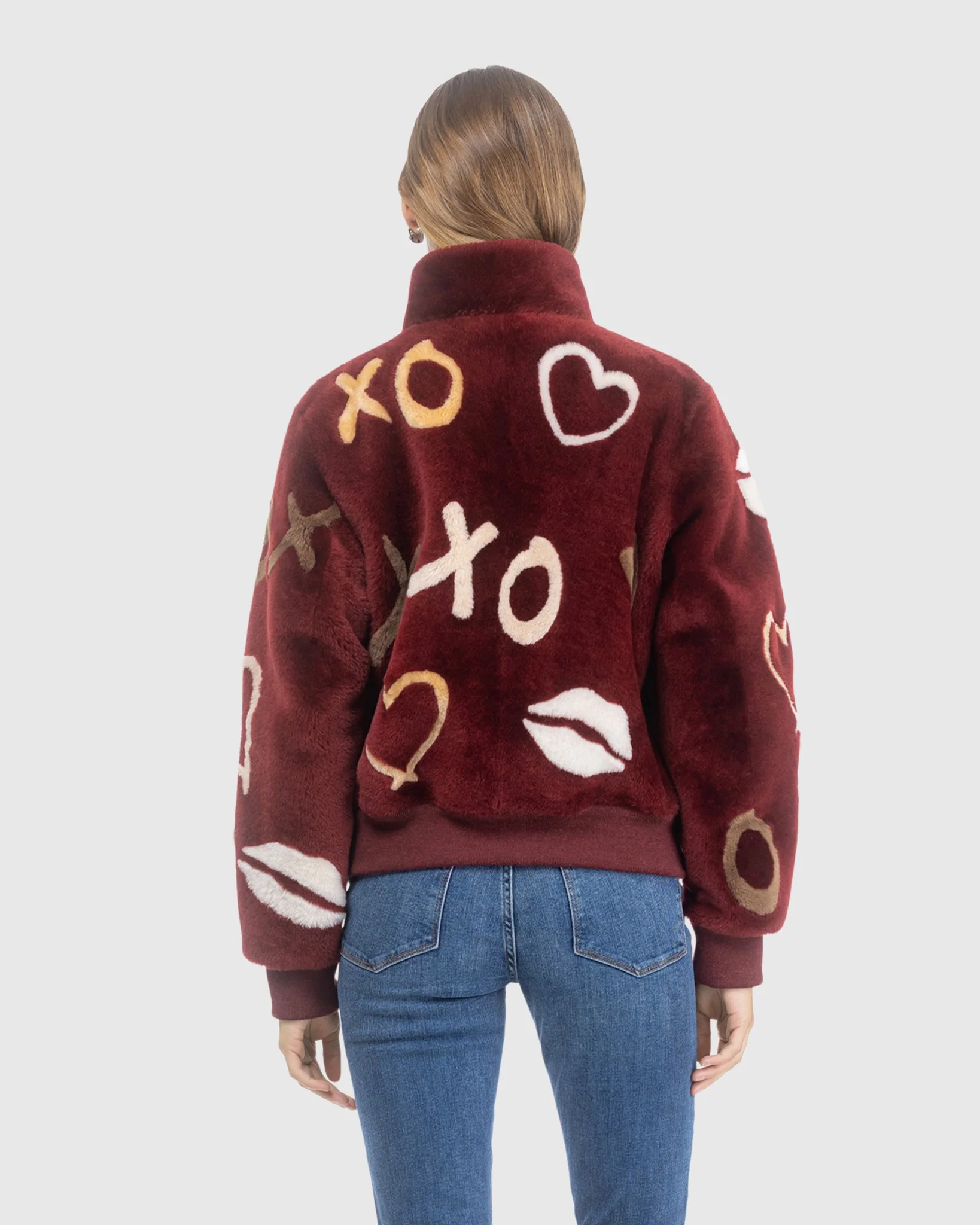 Reversible Merino Shearing Lamb Bomber Jacket - Image 5