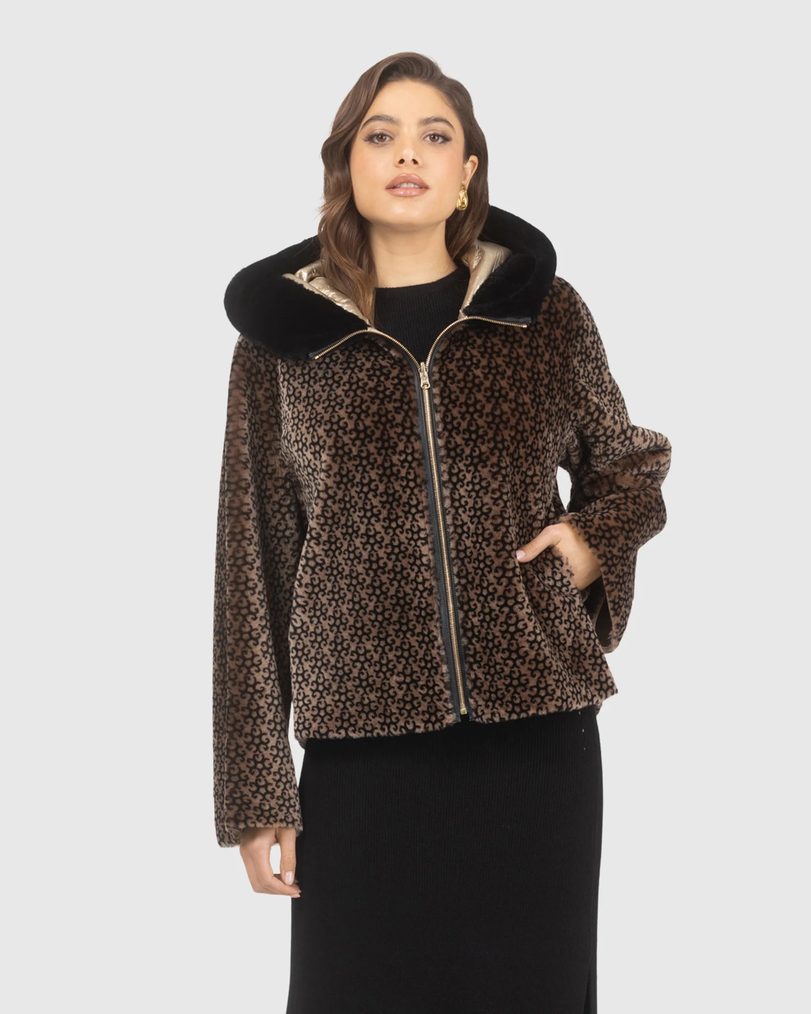 Reversible Merino Shearling Lamb Jacket - Image 4