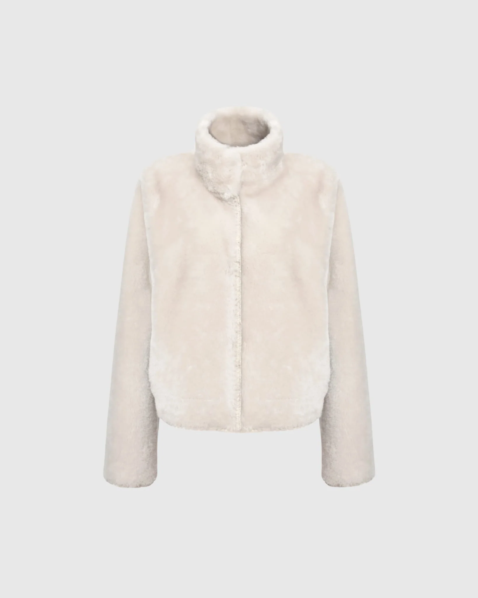 Reversible Merino Shearling Lamb Jacket With Embroidery - Image 7