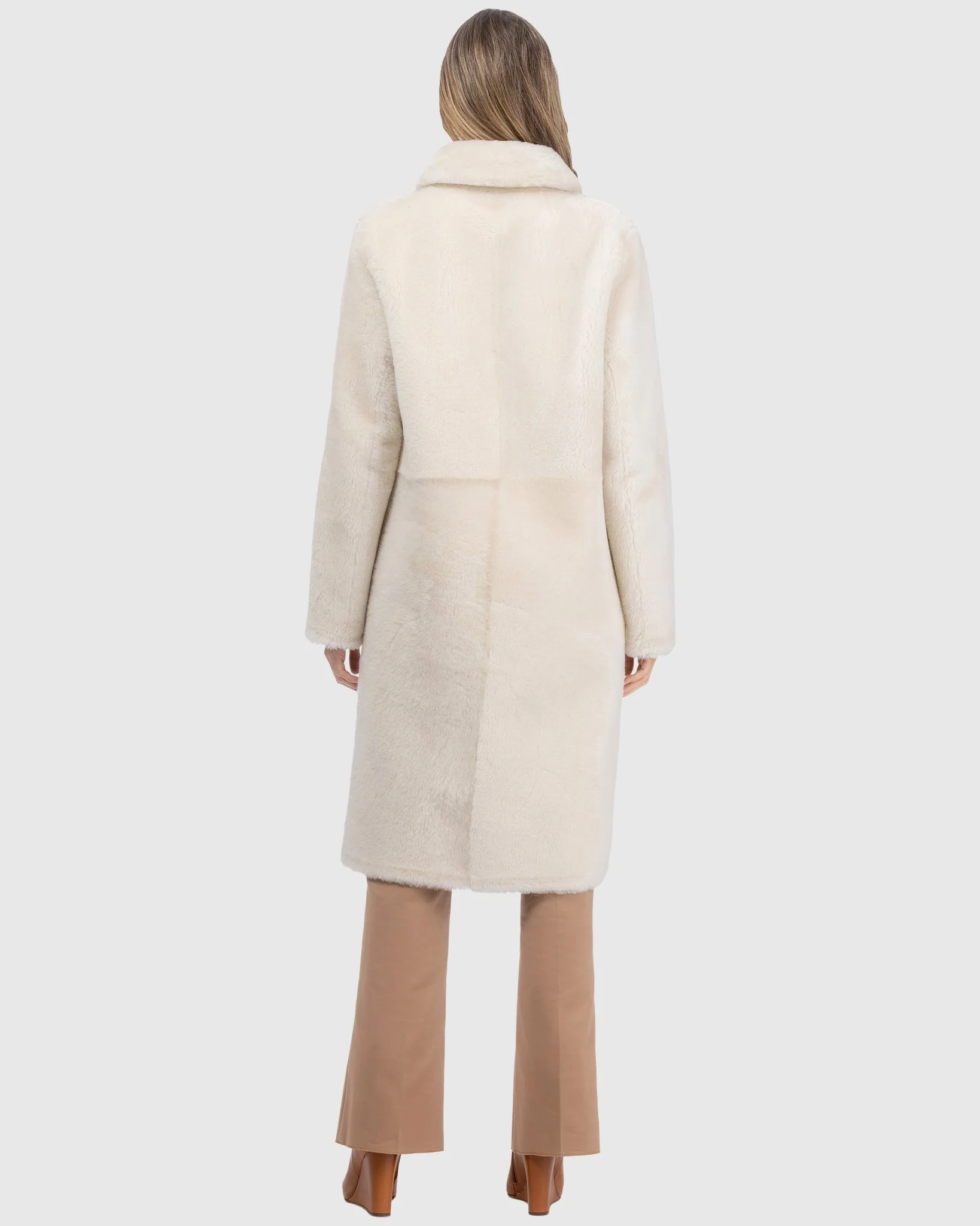 Reversible Merino Shearling Lamb Short Coat - Image 13