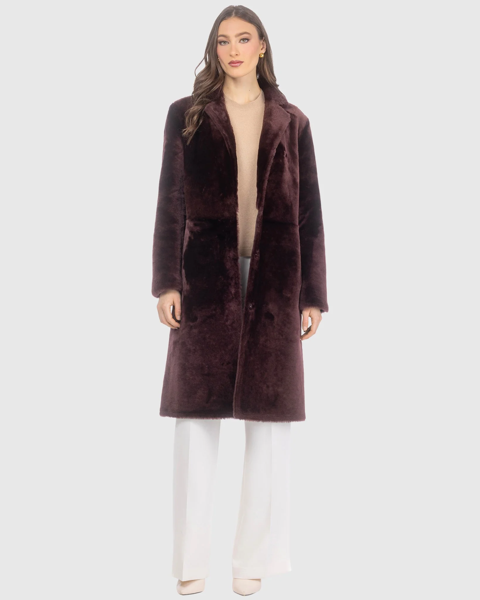 Reversible Merino Shearling Lamb Short Coat - Image 6