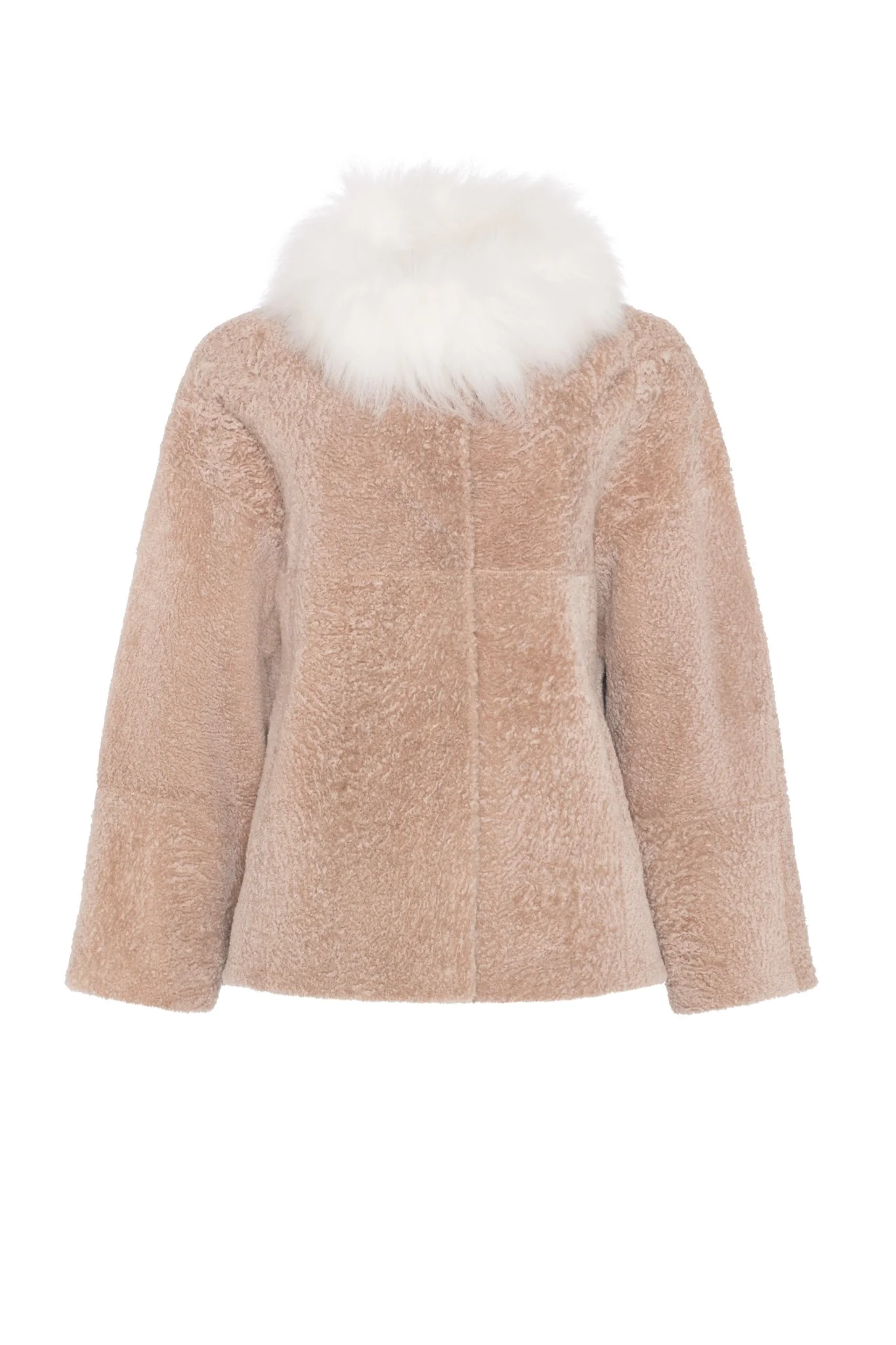 Reversible New Zealand Shearling Lamb Jacket With Select Mongolian Lamb Collar - Image 21
