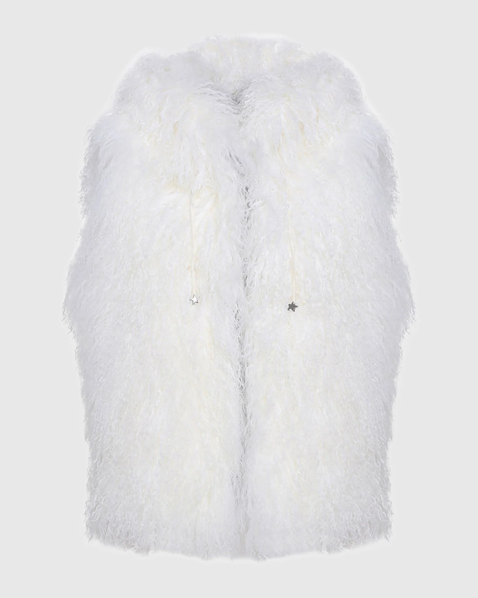 REVERSIBLE SELECT MONGOLIAN SHEARLING LAMB VEST WITH LORO PIANA WOOL AND CASHMERE BLEND BACK - Image 50