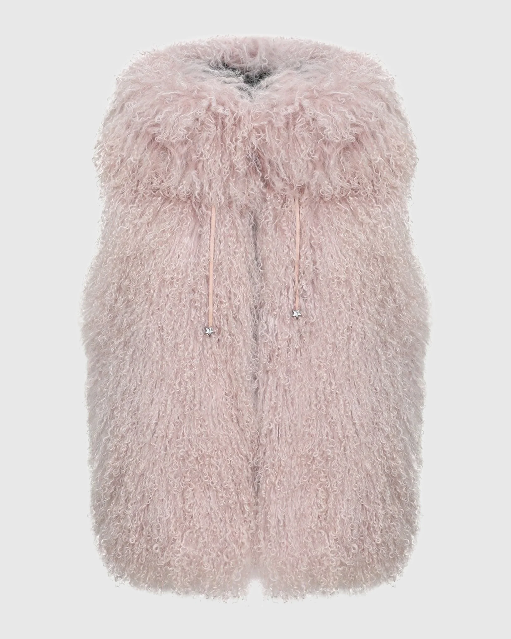 REVERSIBLE SELECT MONGOLIAN SHEARLING LAMB VEST WITH LORO PIANA WOOL AND CASHMERE BLEND BACK - Image 51