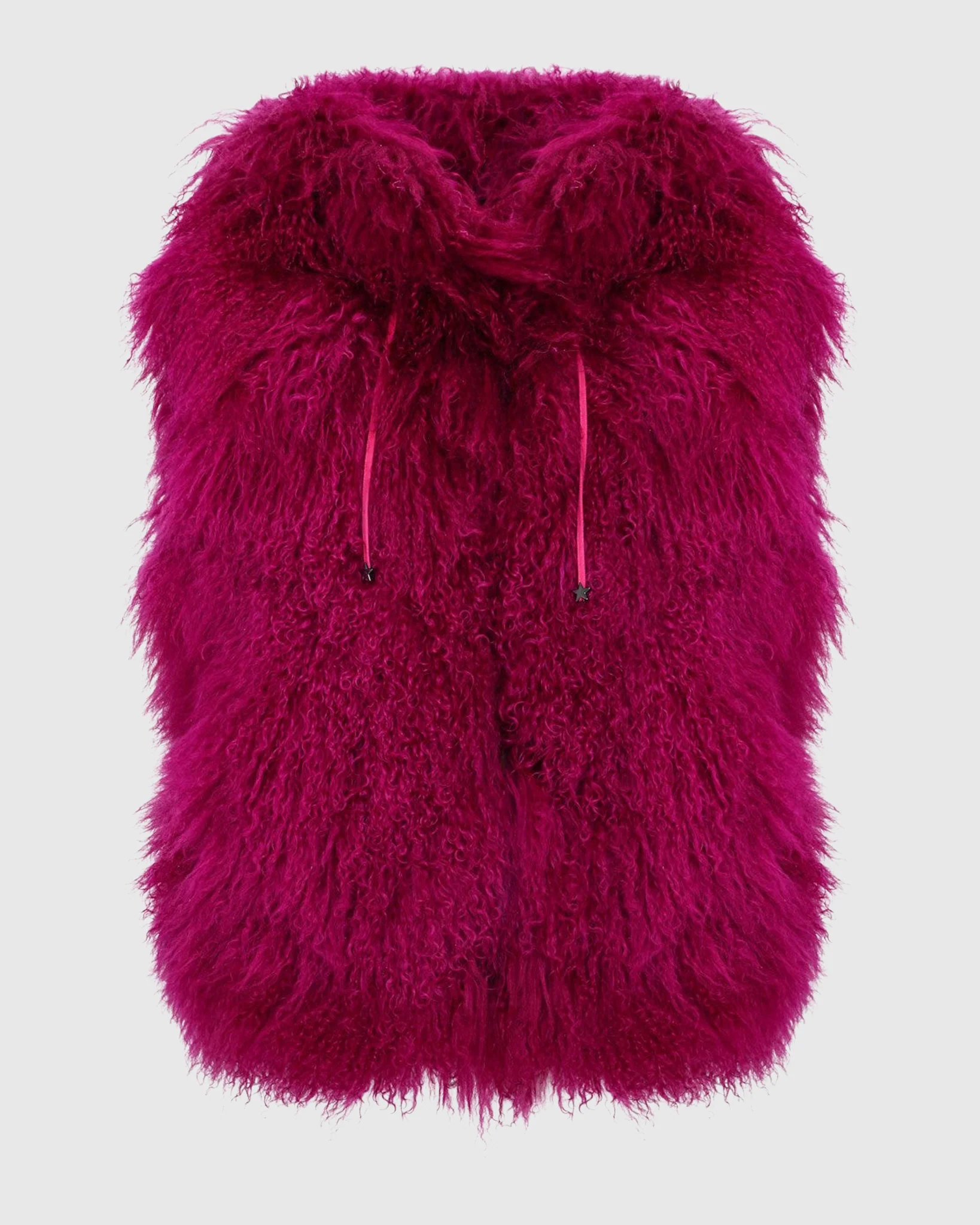 REVERSIBLE SELECT MONGOLIAN SHEARLING LAMB VEST WITH LORO PIANA WOOL AND CASHMERE BLEND BACK - Image 52