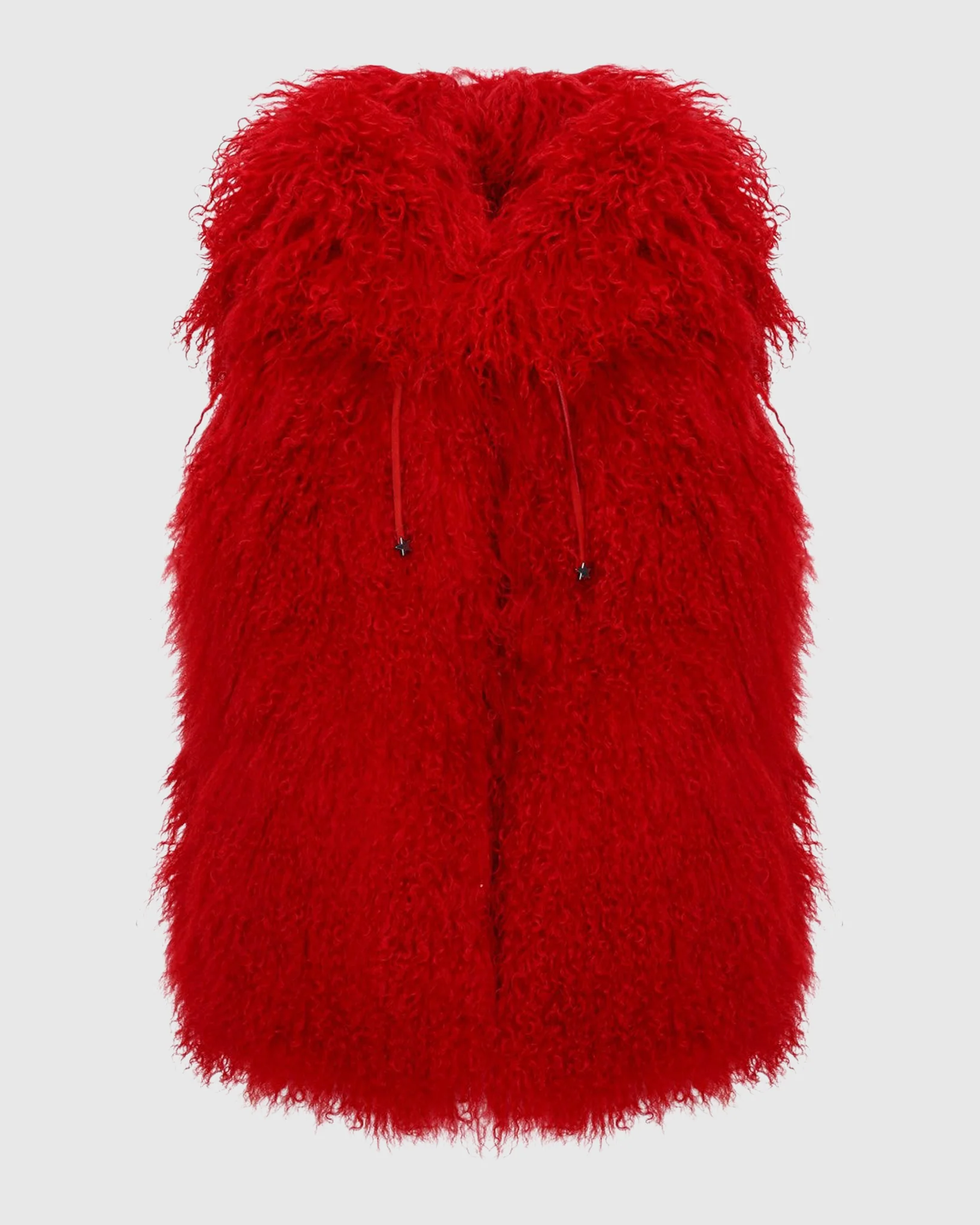 REVERSIBLE SELECT MONGOLIAN SHEARLING LAMB VEST WITH LORO PIANA WOOL AND CASHMERE BLEND BACK - Image 53