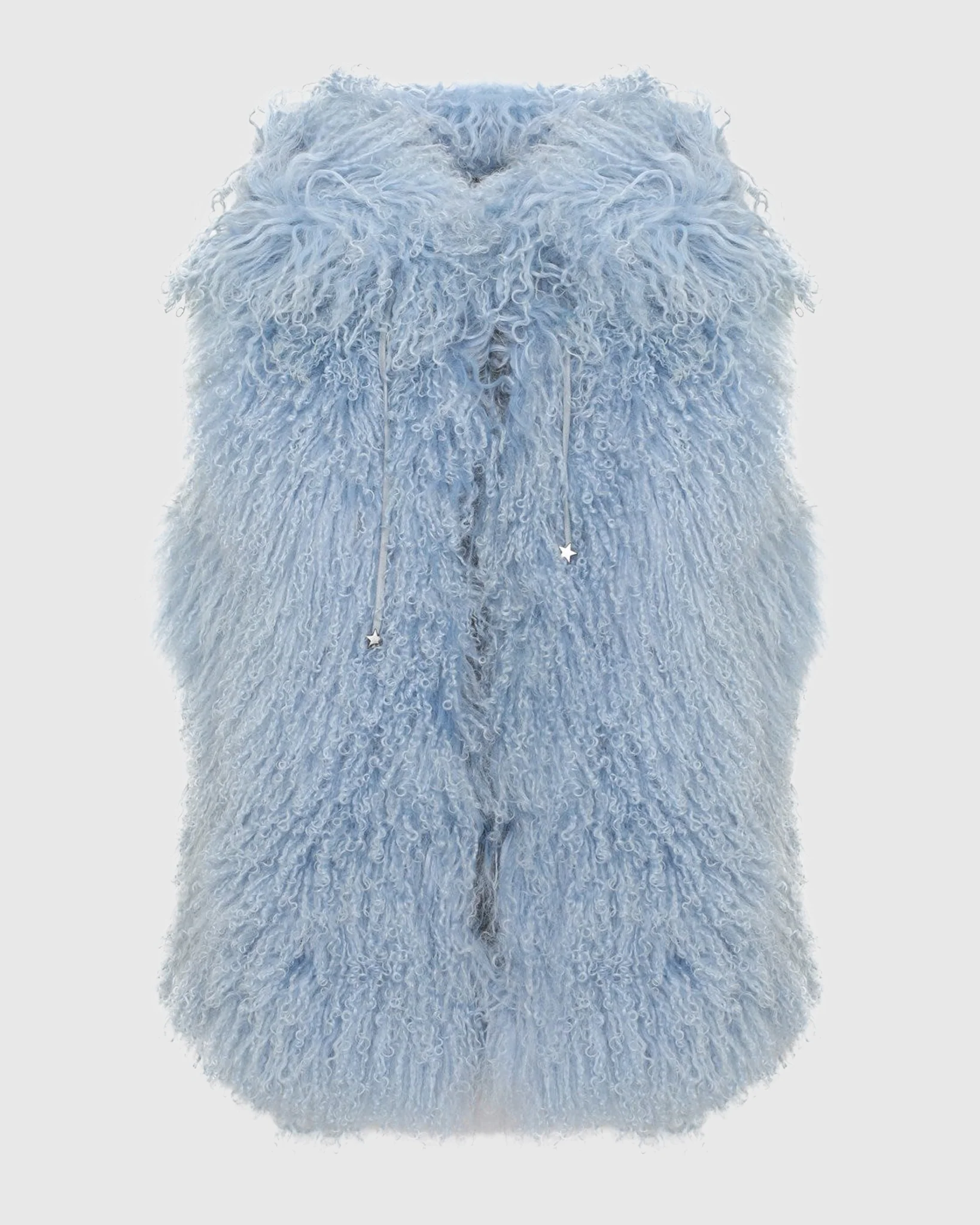 REVERSIBLE SELECT MONGOLIAN SHEARLING LAMB VEST WITH LORO PIANA WOOL AND CASHMERE BLEND BACK - Image 55