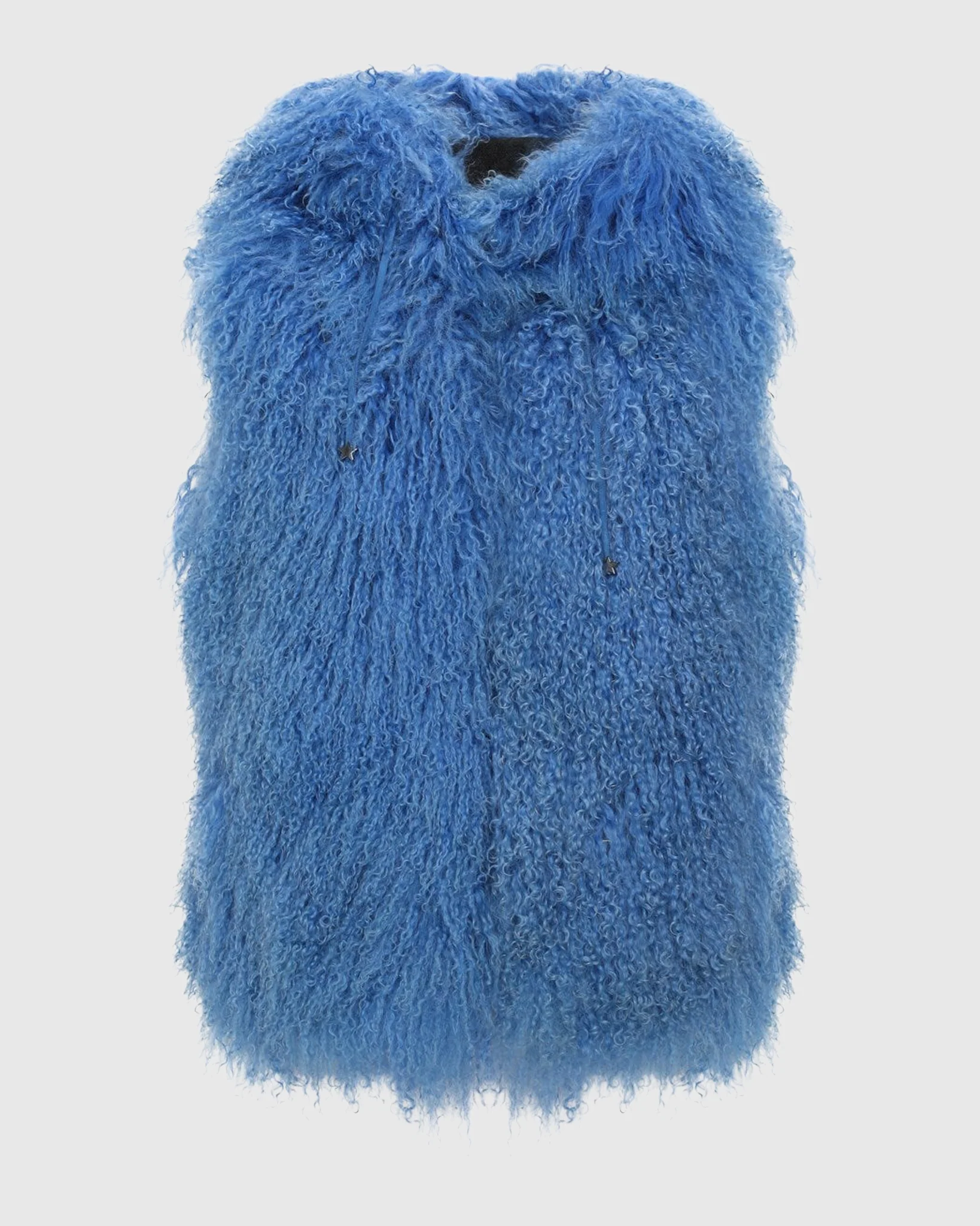 REVERSIBLE SELECT MONGOLIAN SHEARLING LAMB VEST WITH LORO PIANA WOOL AND CASHMERE BLEND BACK - Image 56