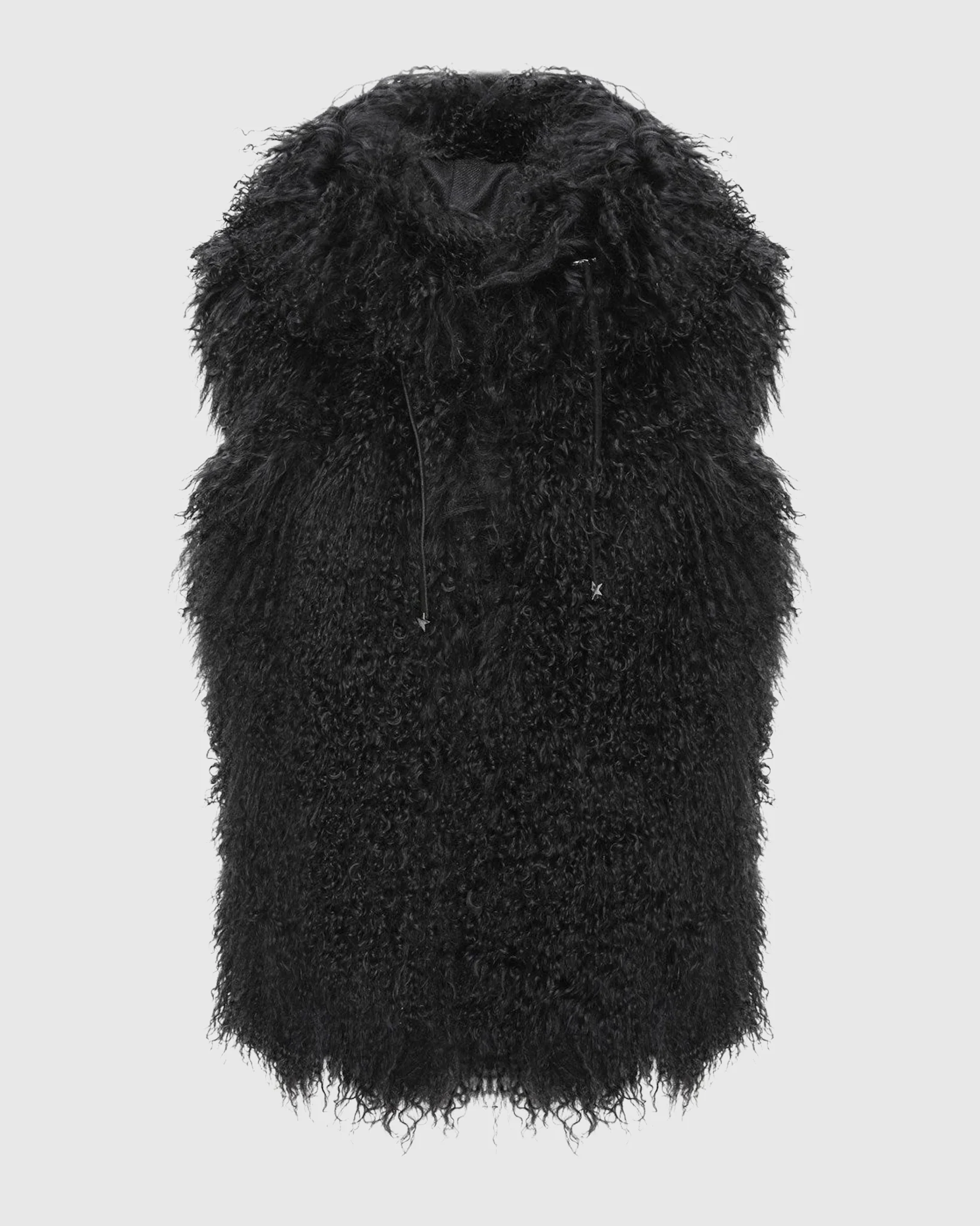 REVERSIBLE SELECT MONGOLIAN SHEARLING LAMB VEST WITH LORO PIANA WOOL AND CASHMERE BLEND BACK - Image 57