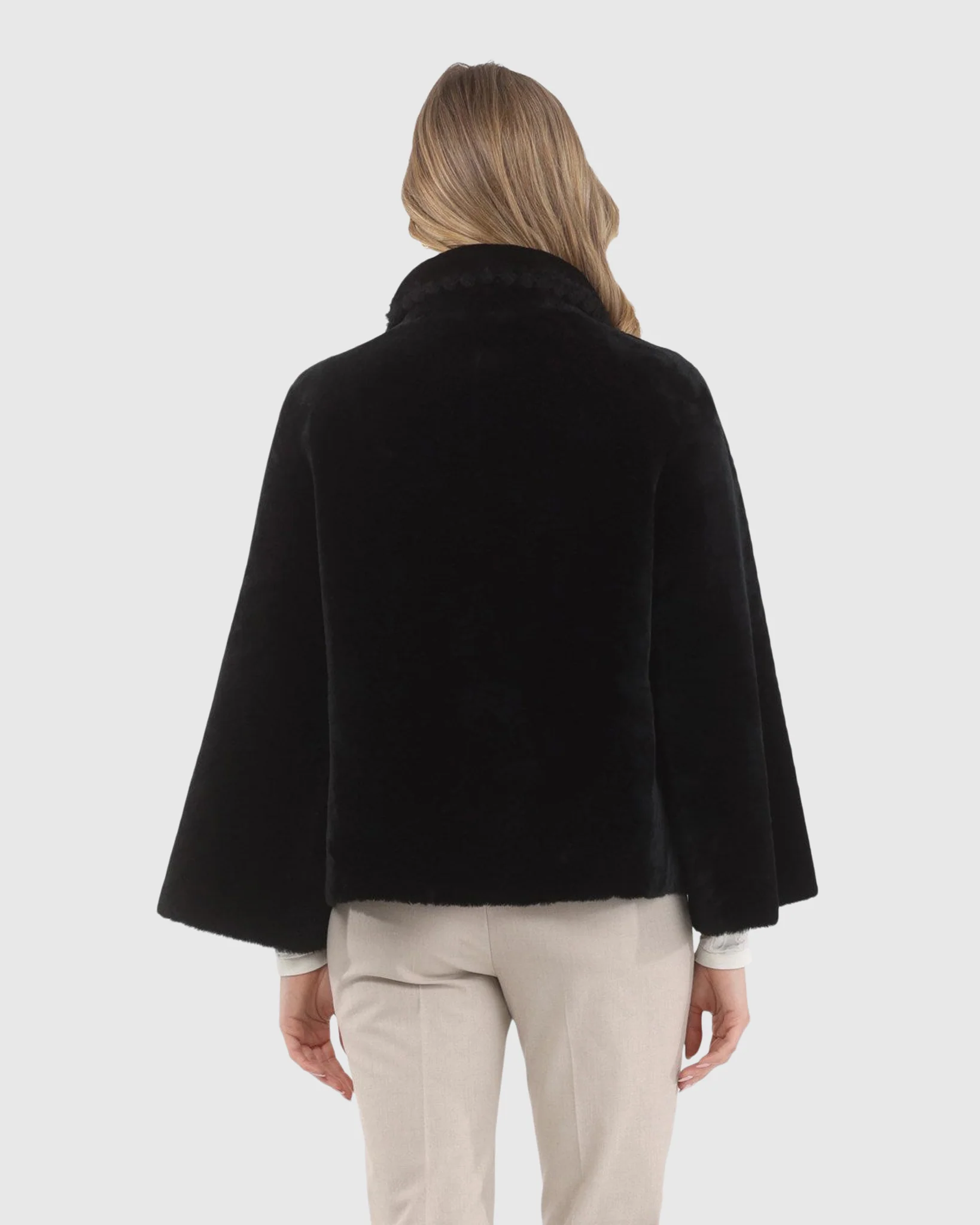 Reversible Select Shearling Jacket With Embroiderd Trim - Image 19