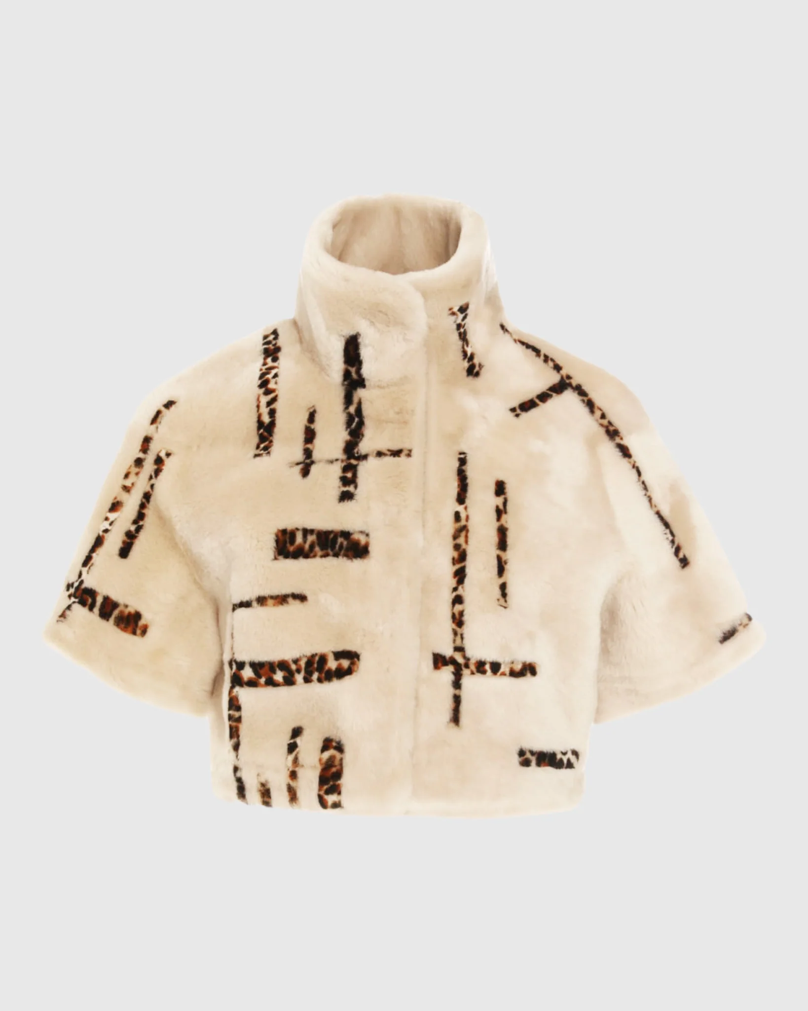 Reversible Select Shearling Lamb Bolero With Cropped Sleeves - Image 7