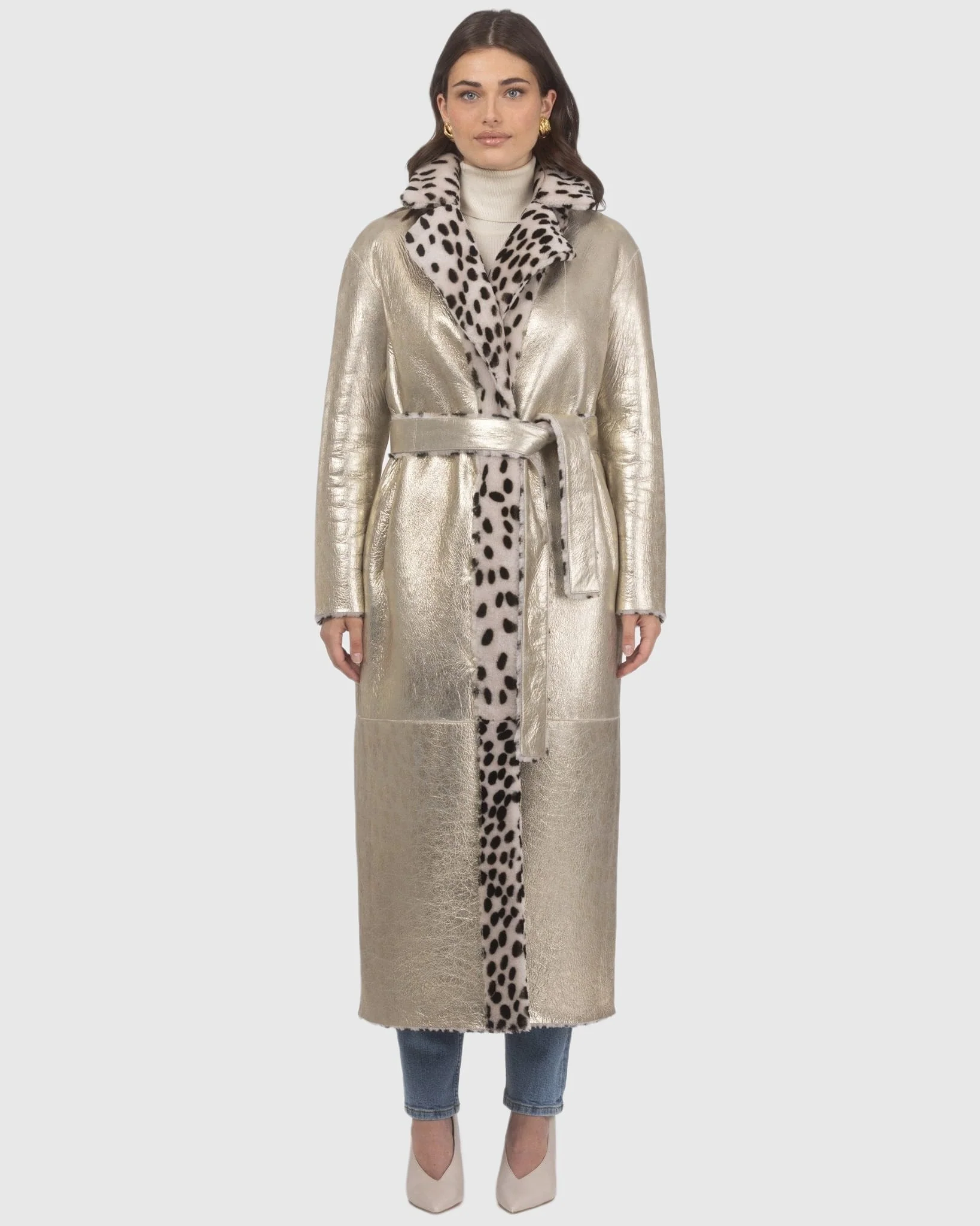 Reversible Select Shearling Lamb Coat - Image 5