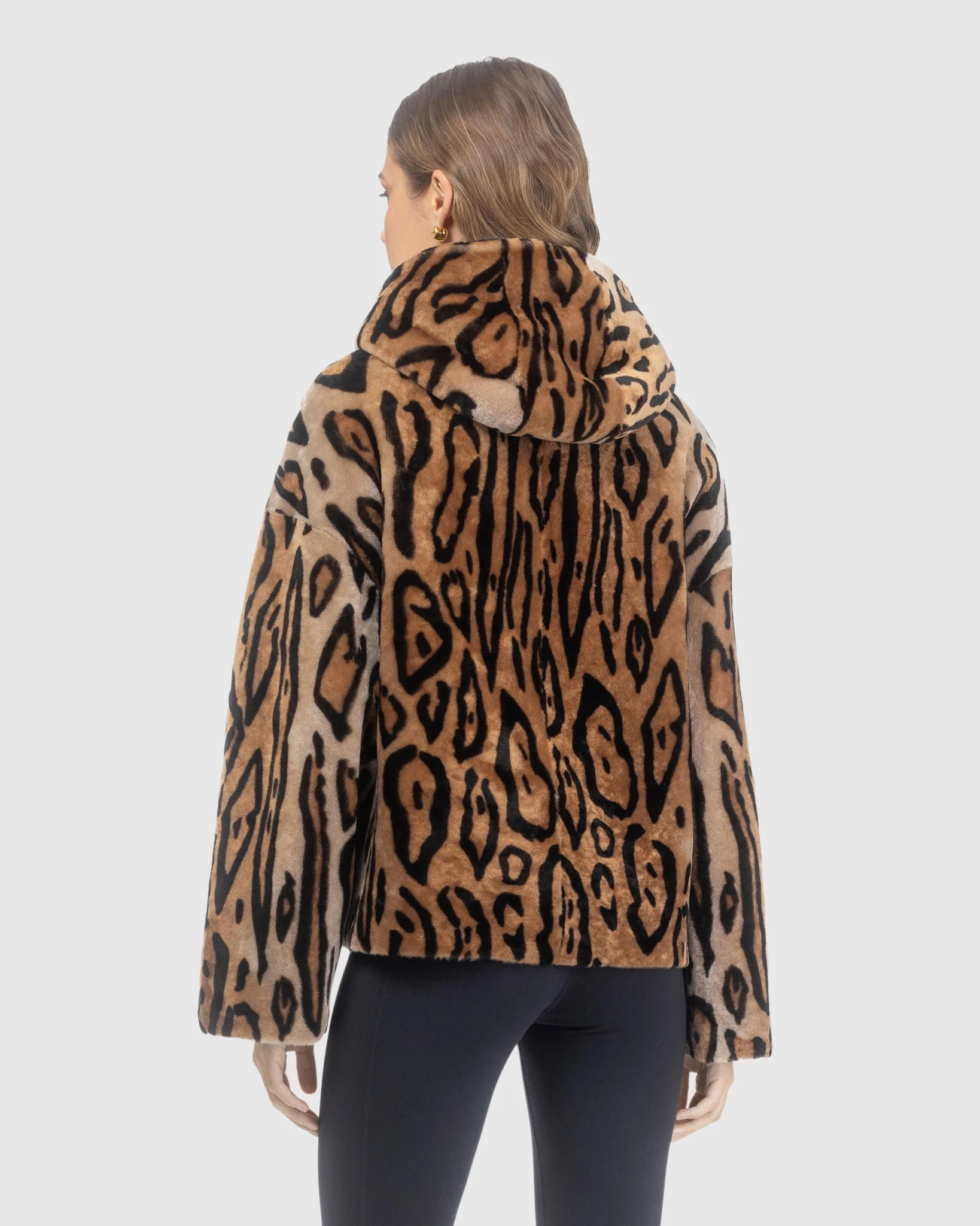 Reversible Select Shearling Lamb Hooded Jacket - Image 3