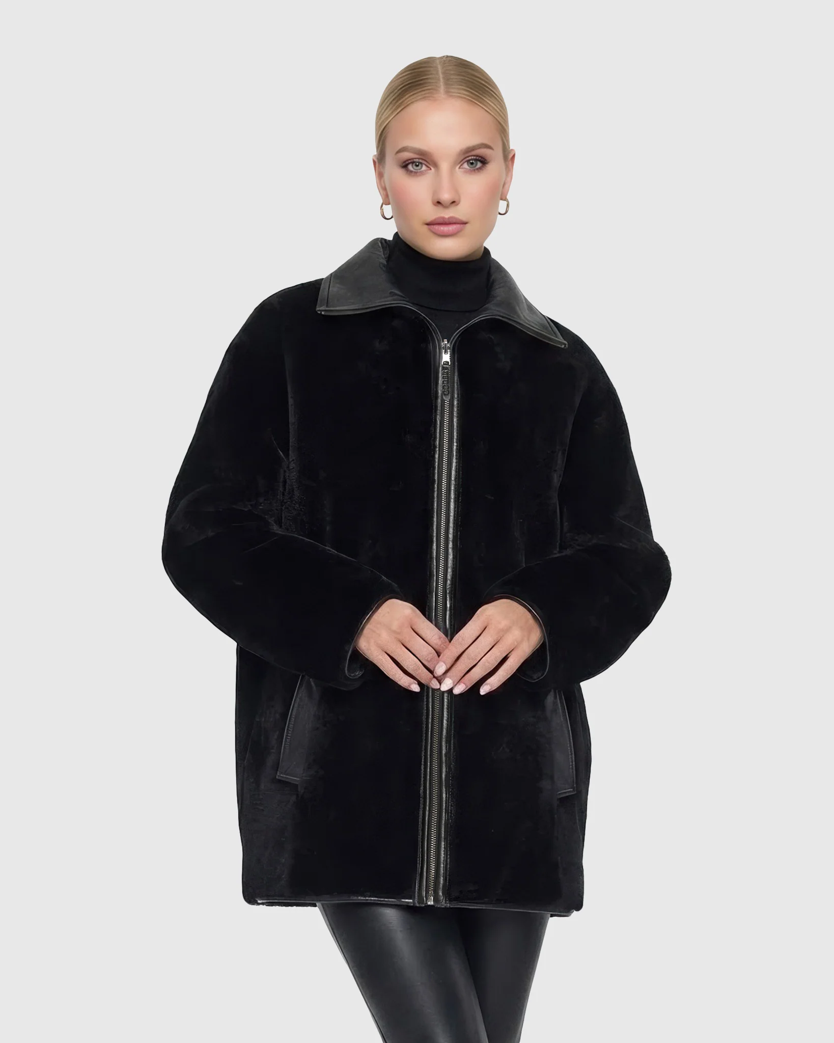 REVERSIBLE SELECT SHEARLING LAMB PARKA