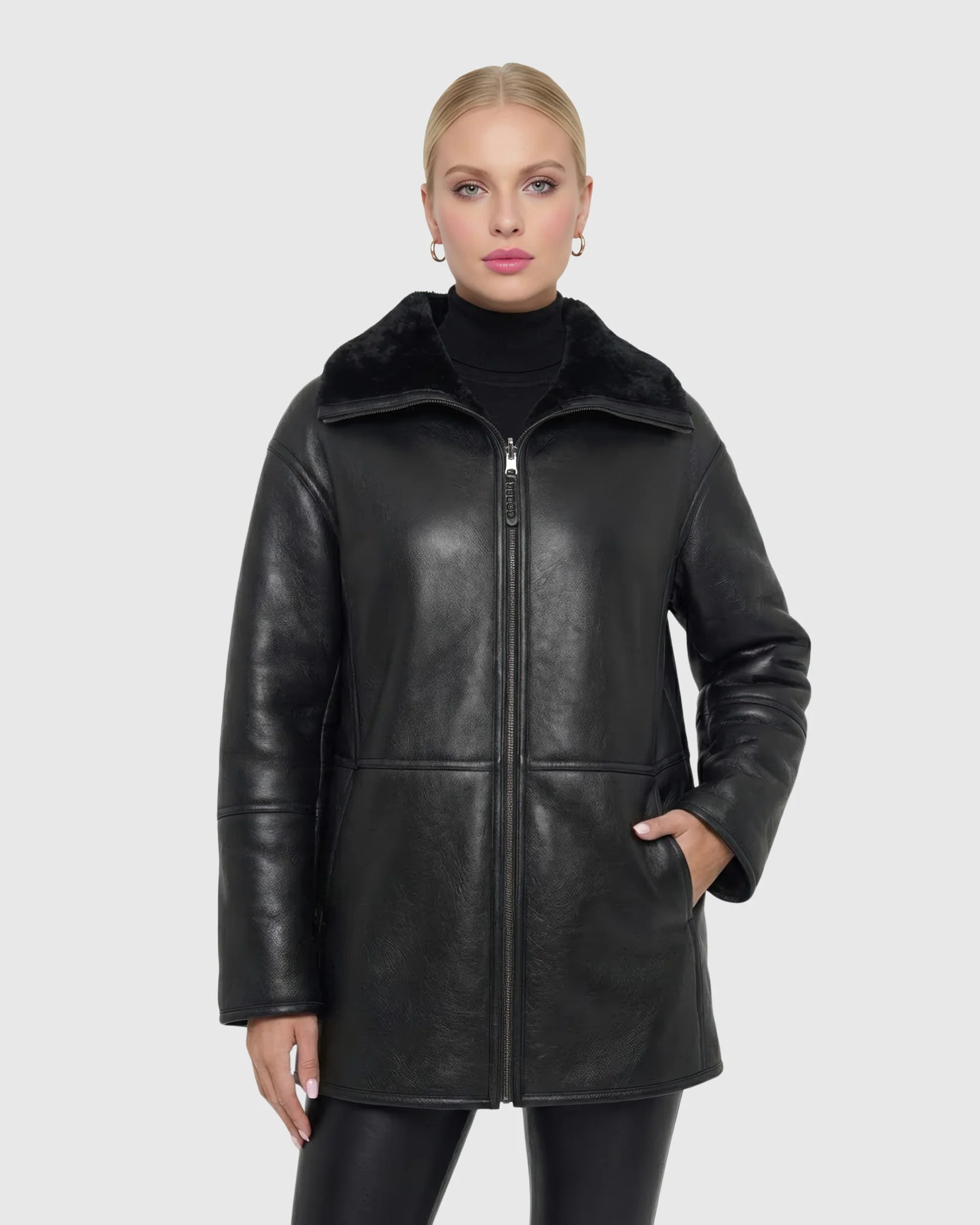 REVERSIBLE SELECT SHEARLING LAMB PARKA - Image 5
