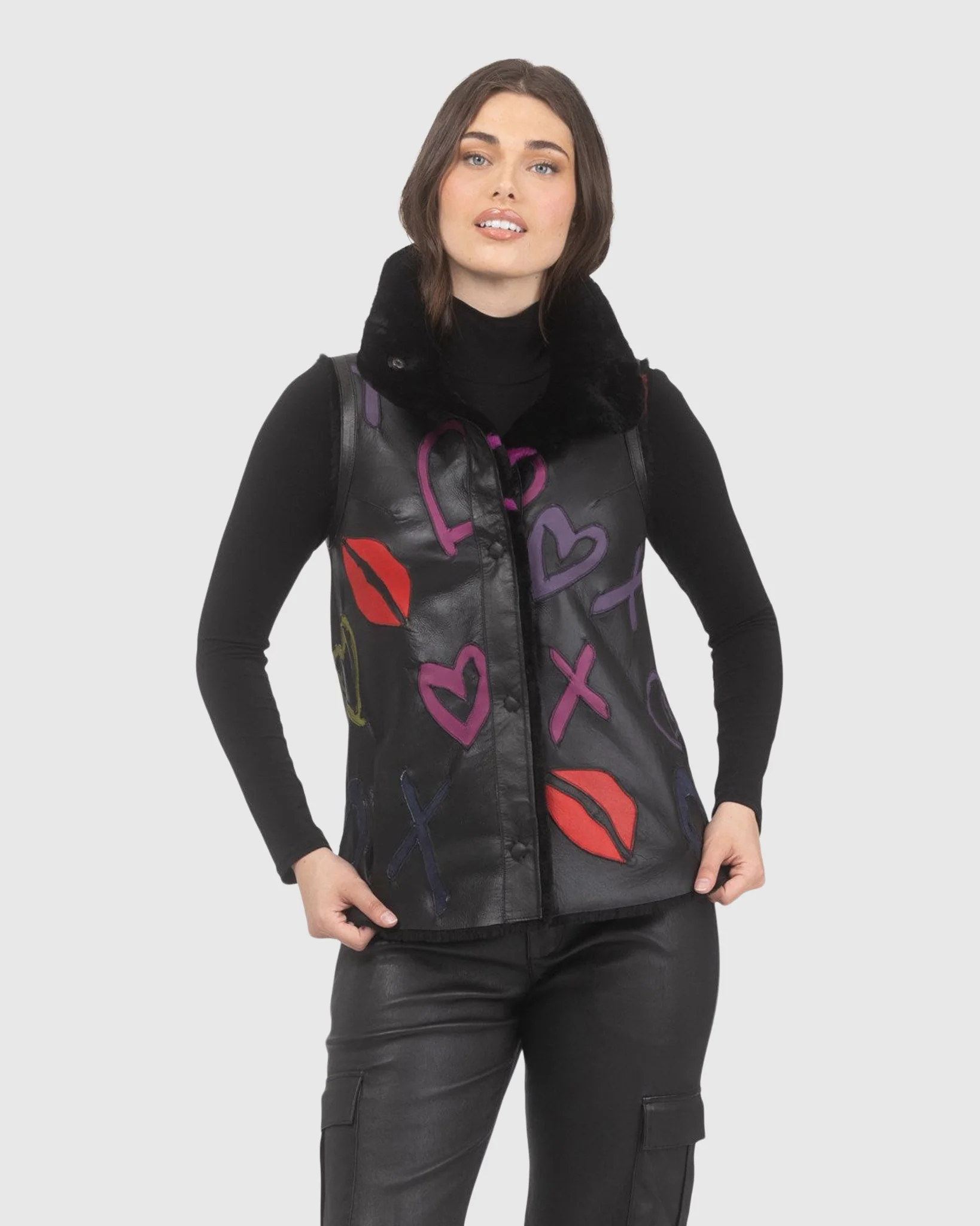 Reversible Select Shearling Lamb Vest - Image 6