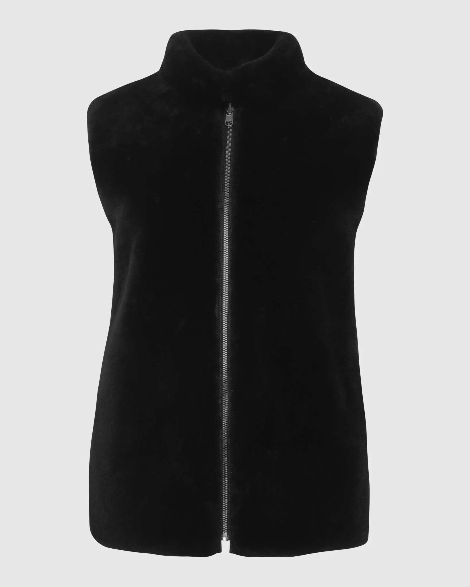 REVERSIBLE SELECT SHEARLING LAMB VEST WITH LORO PIANA WOOL AND CASHMERE QUILTED DOWN BACK - Image 15