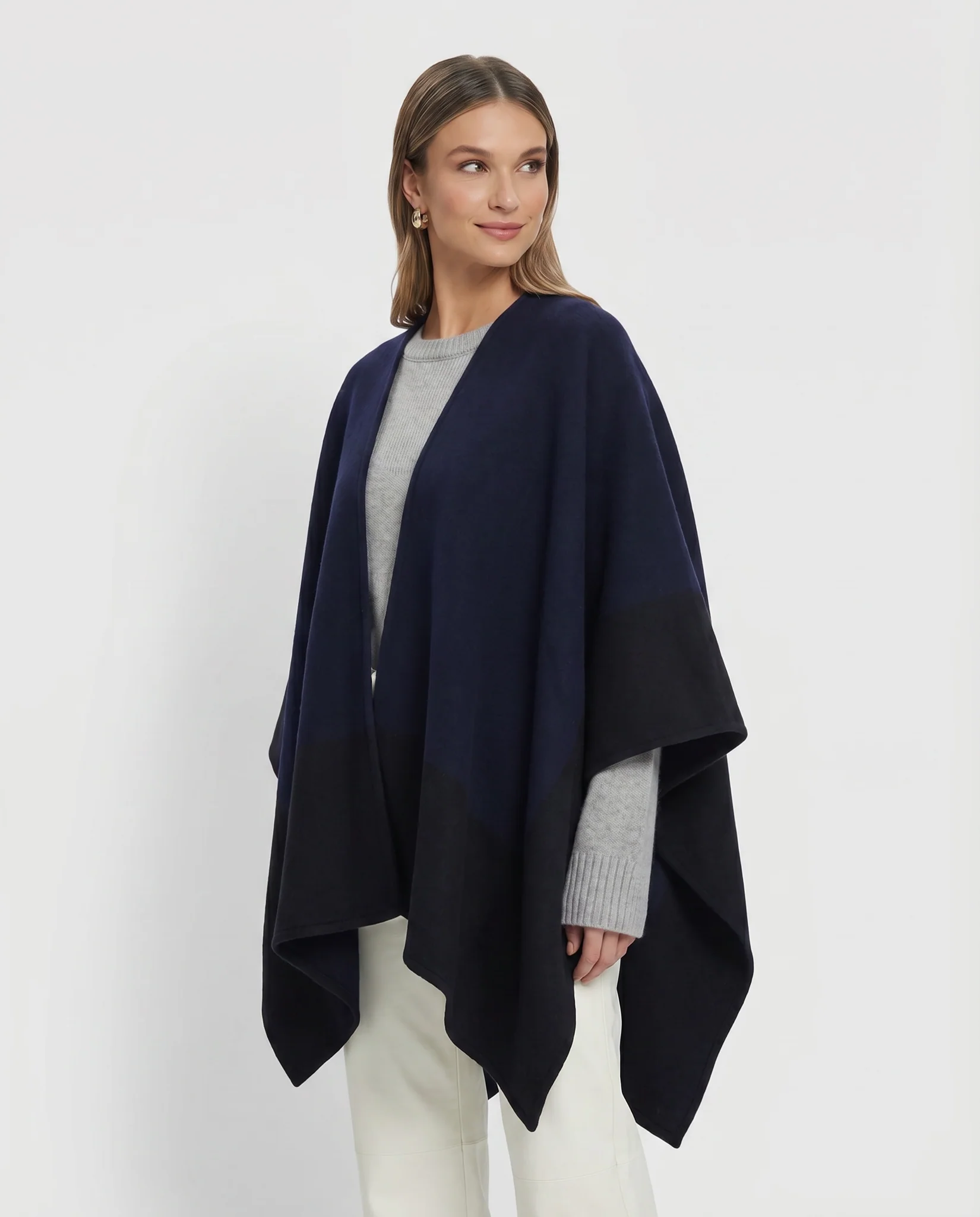 REVERSIBLE SELECT WOOL CAPE - Image 6