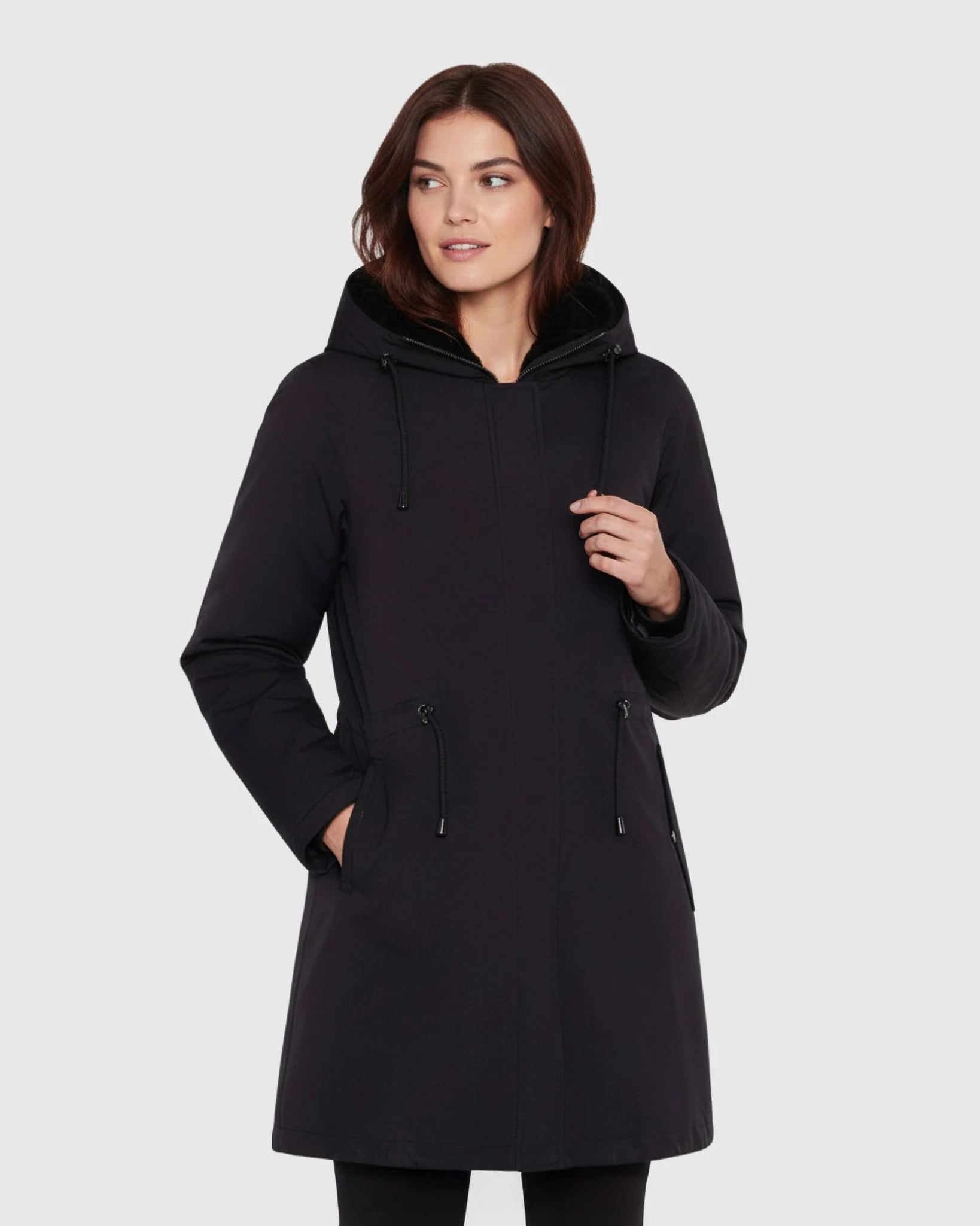 SHEARLING LAMB PARKA REVERSIBLE TO NYLON - Image 2