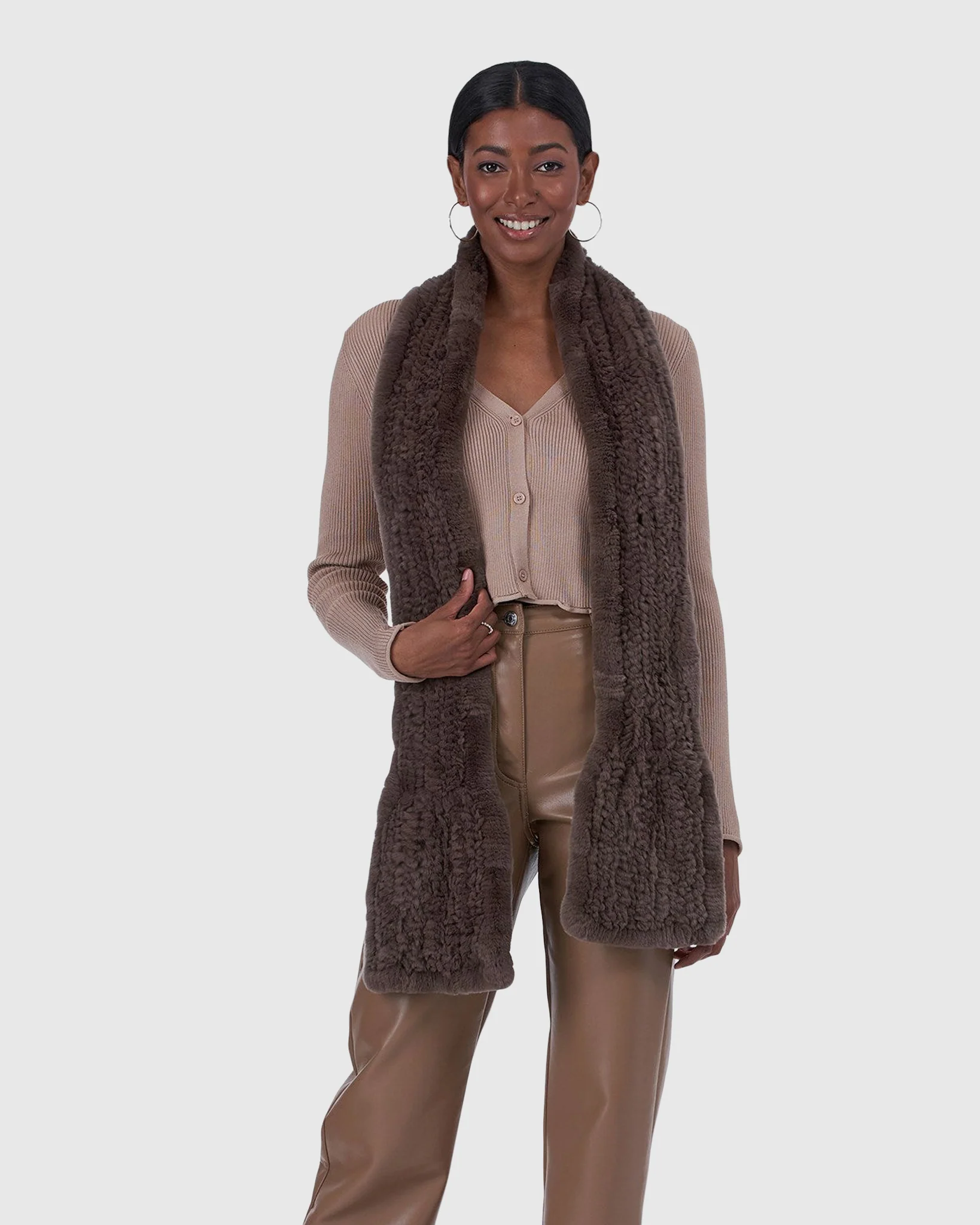 REX RABBIT KNIT SCARF - Image 6