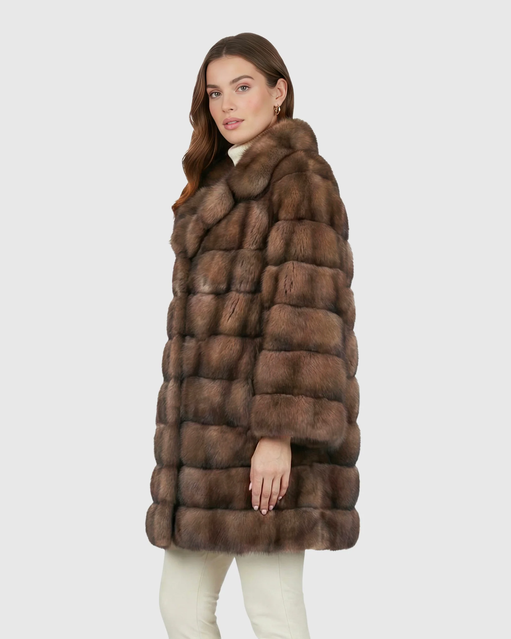 HORIZONTAL RUSSIAN SABLE JACKET - Image 2