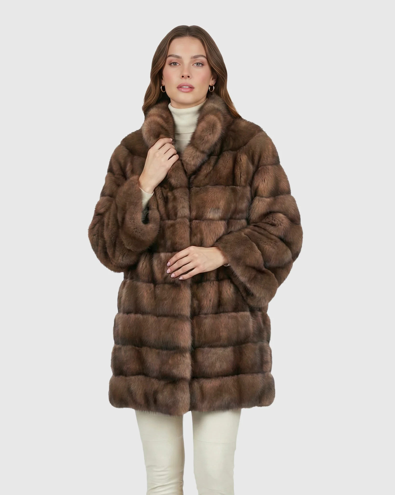 HORIZONTAL RUSSIAN SABLE JACKET - Image 4