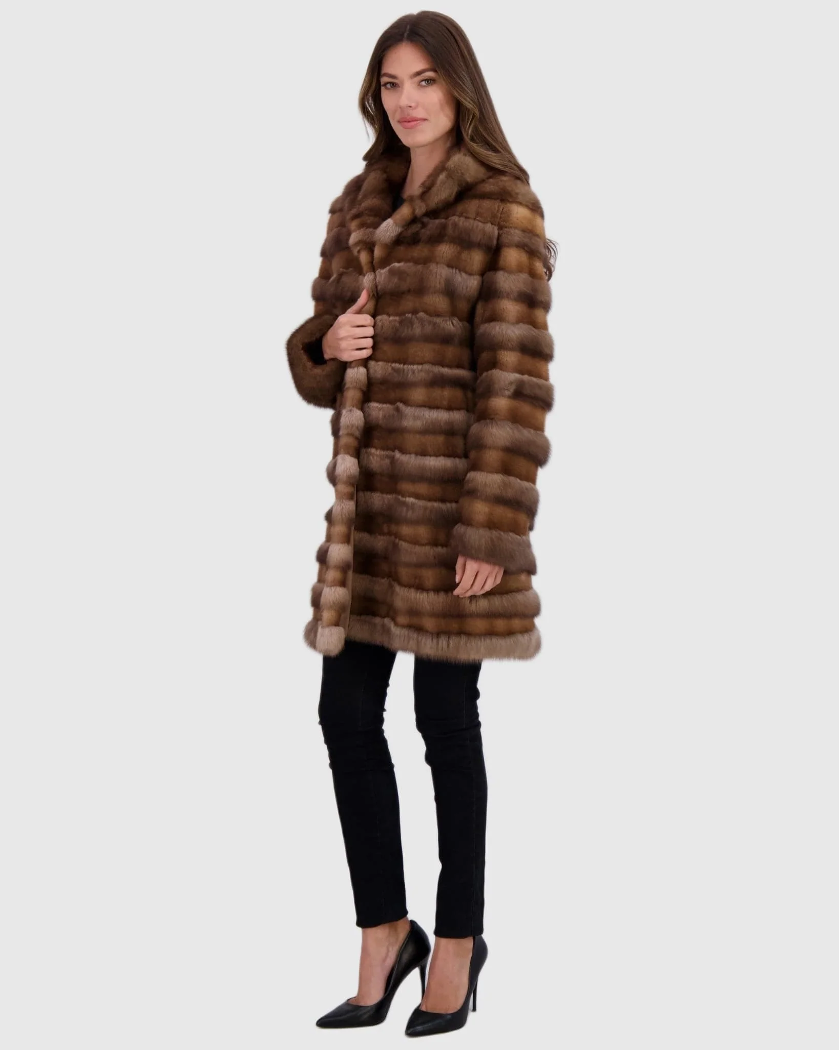 RUSSIAN SABLE STROLLER WITH MINK TRIM - Image 4